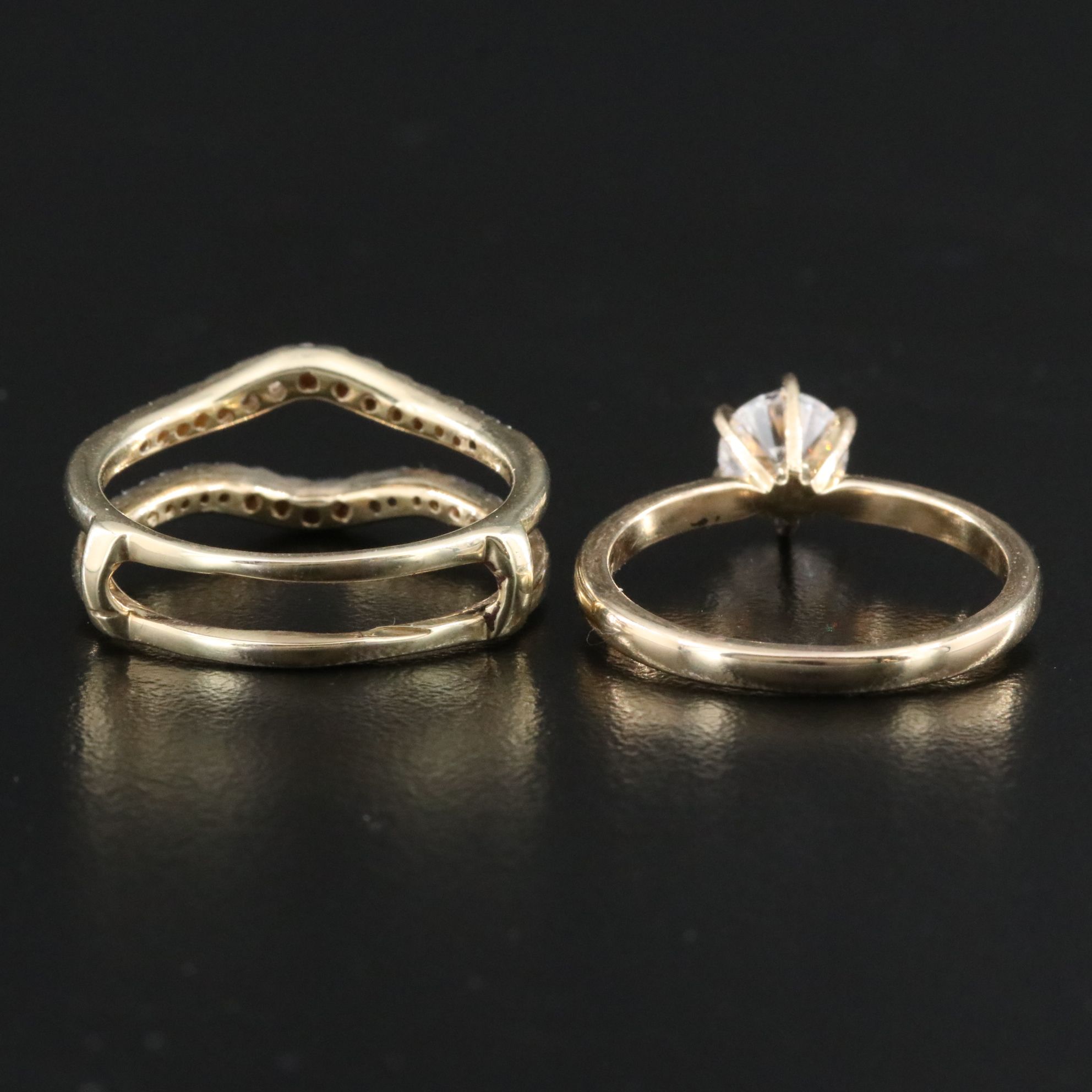 14K 1.46 CTW Diamond Solitaire Ring and Jacket