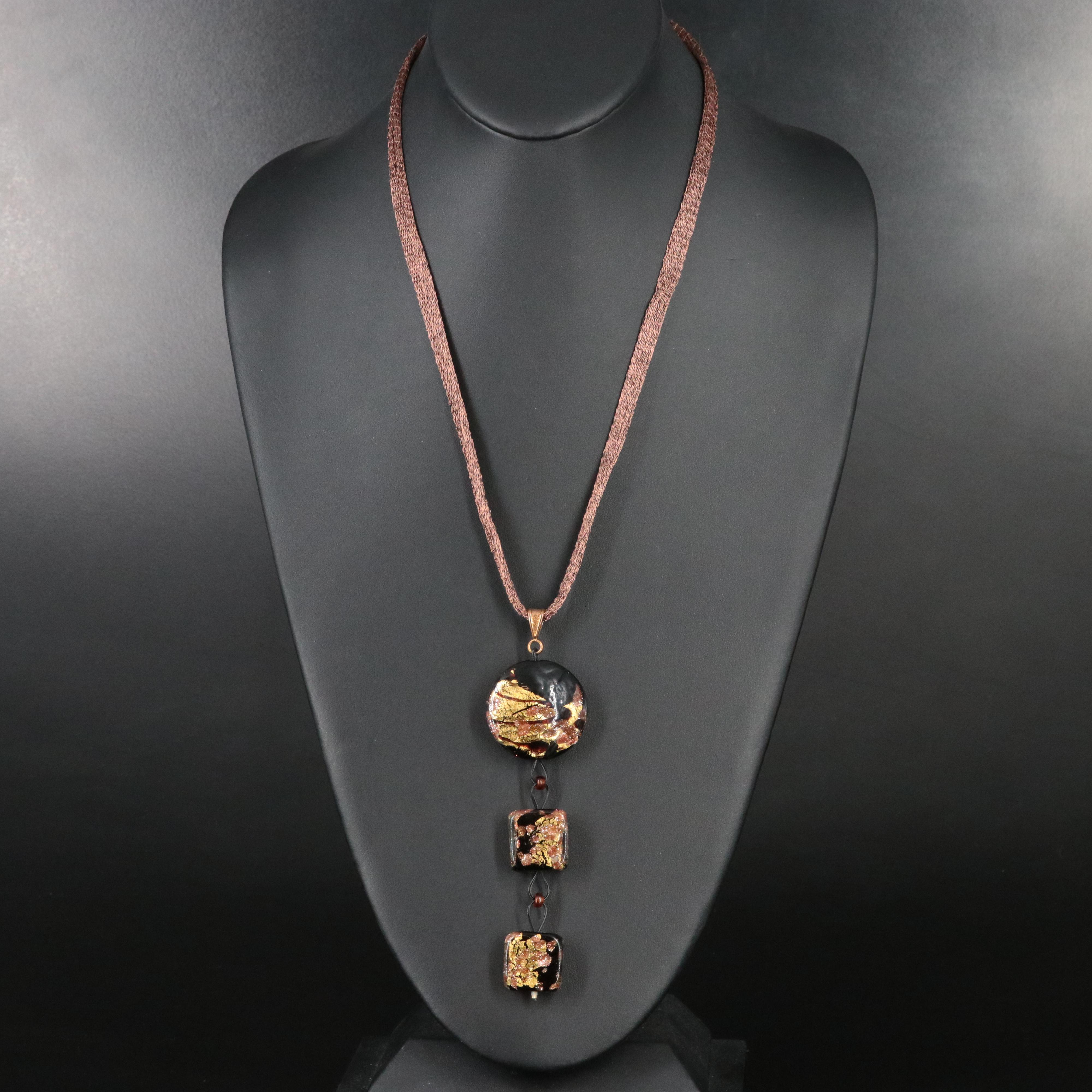 Murano Art Glass Pendant Necklace