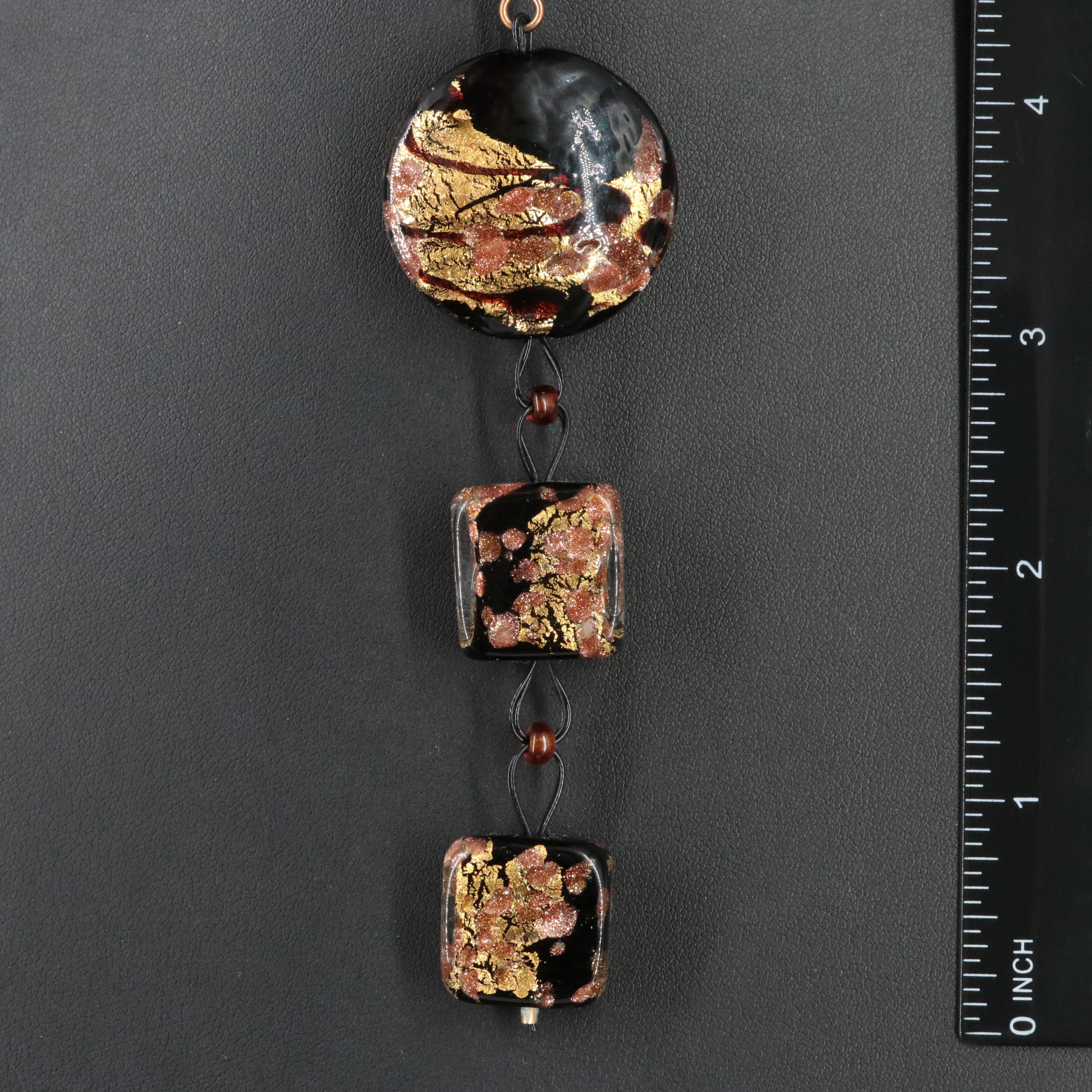 Murano Art Glass Pendant Necklace