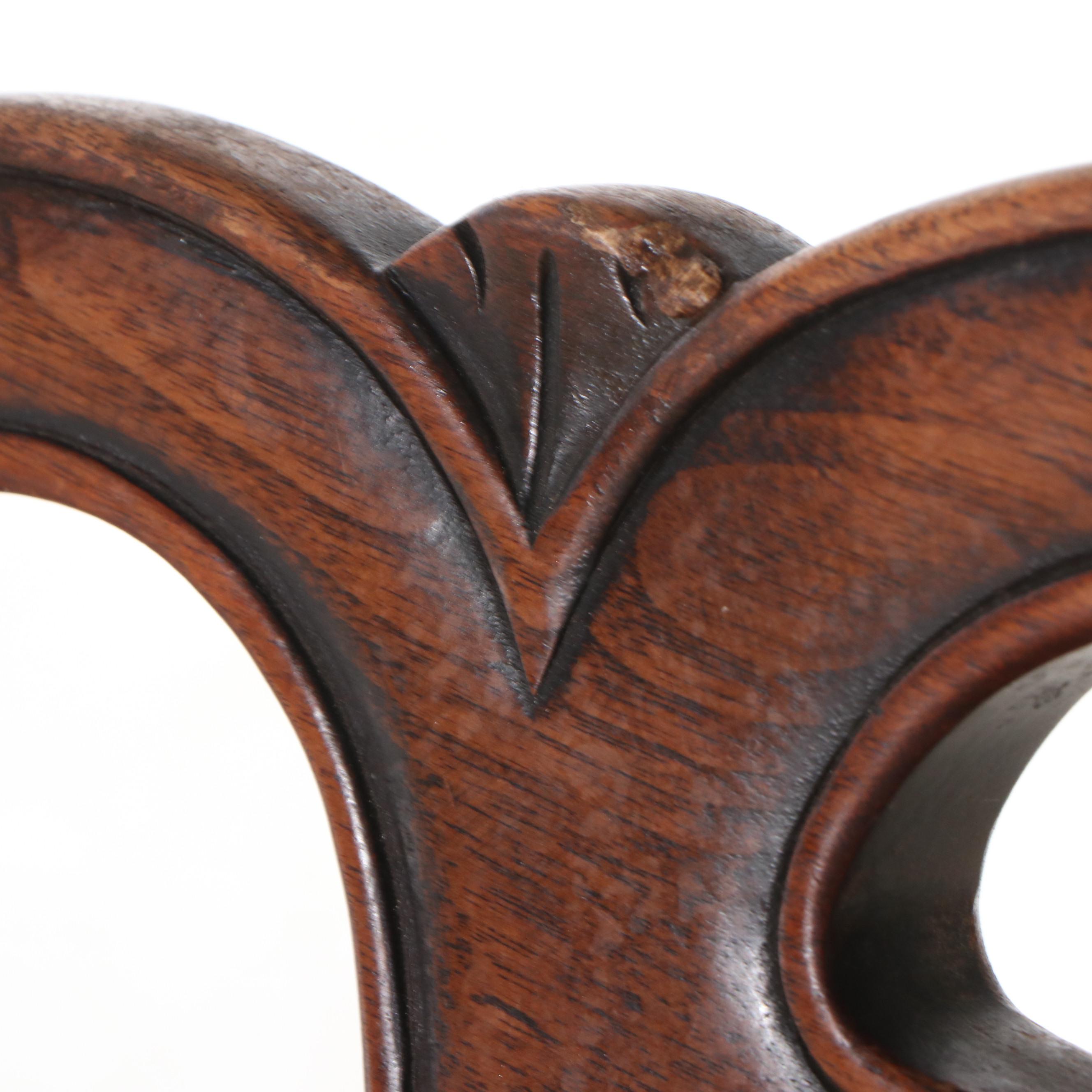 Six Jacobean Style Walnut Dining Chairs, Early 20th Century