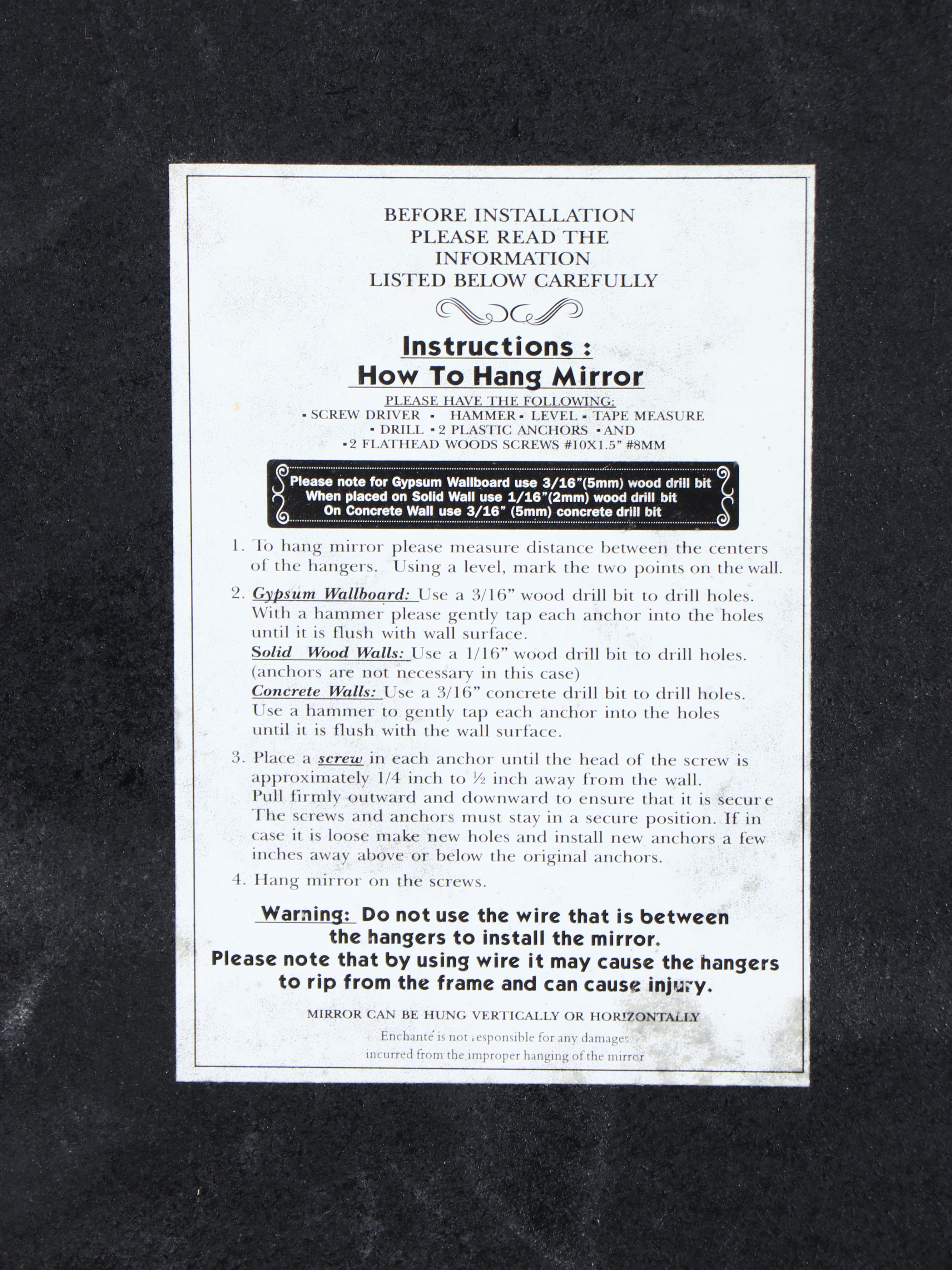 Silver Tone Wooden Round Mirror with Wooden Wall Décor