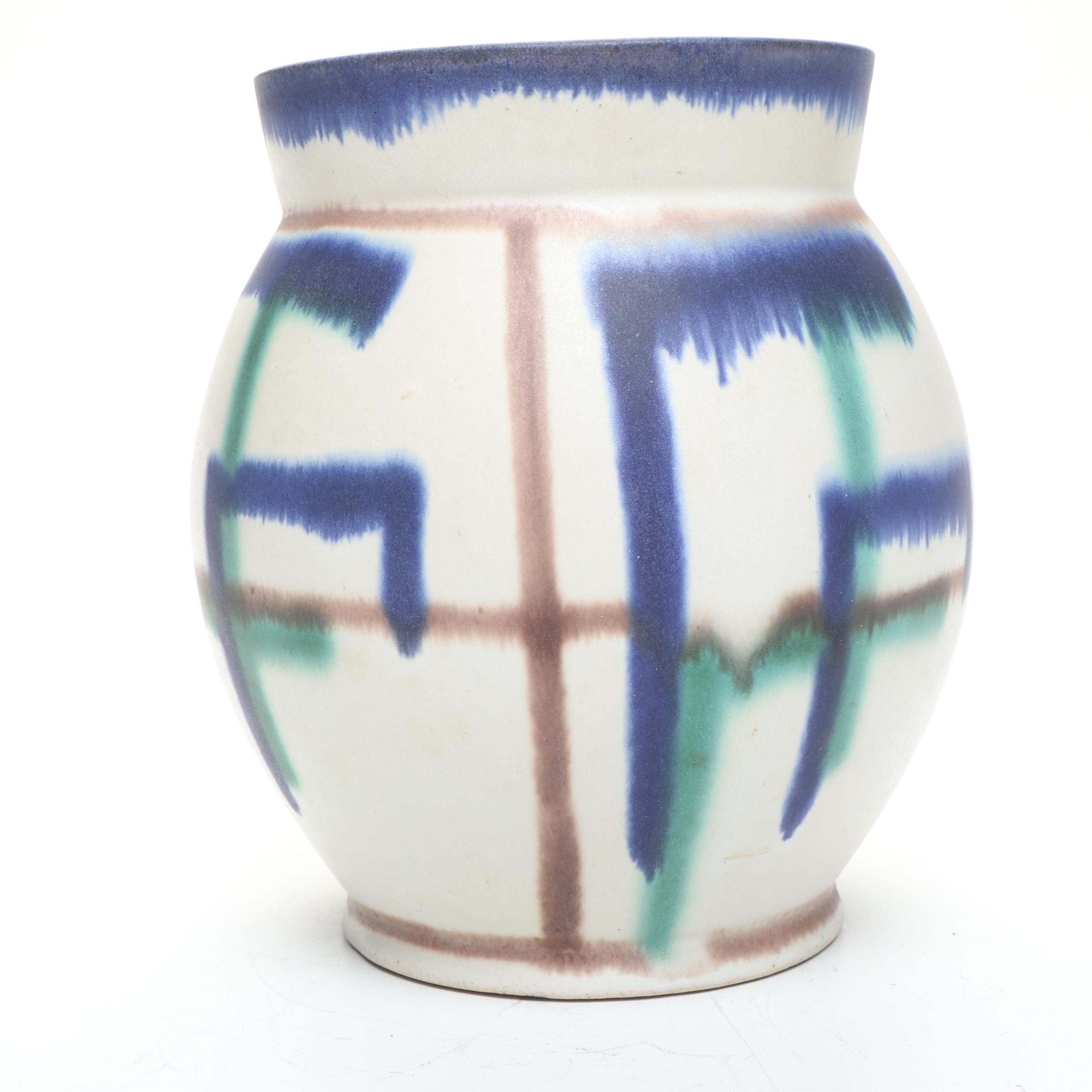 Frye Pottery Hedgehog Pomander with Other Vases