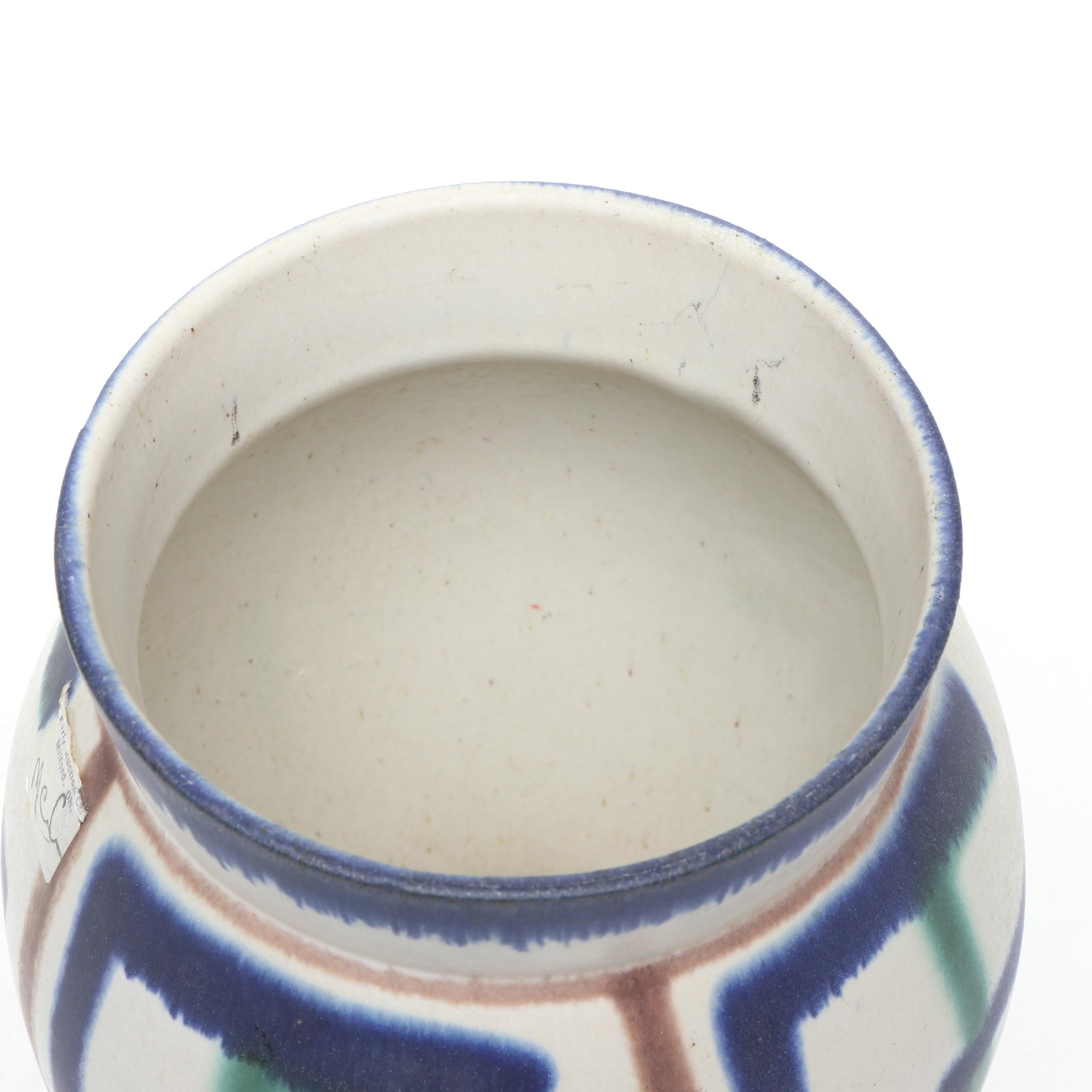 Frye Pottery Hedgehog Pomander with Other Vases