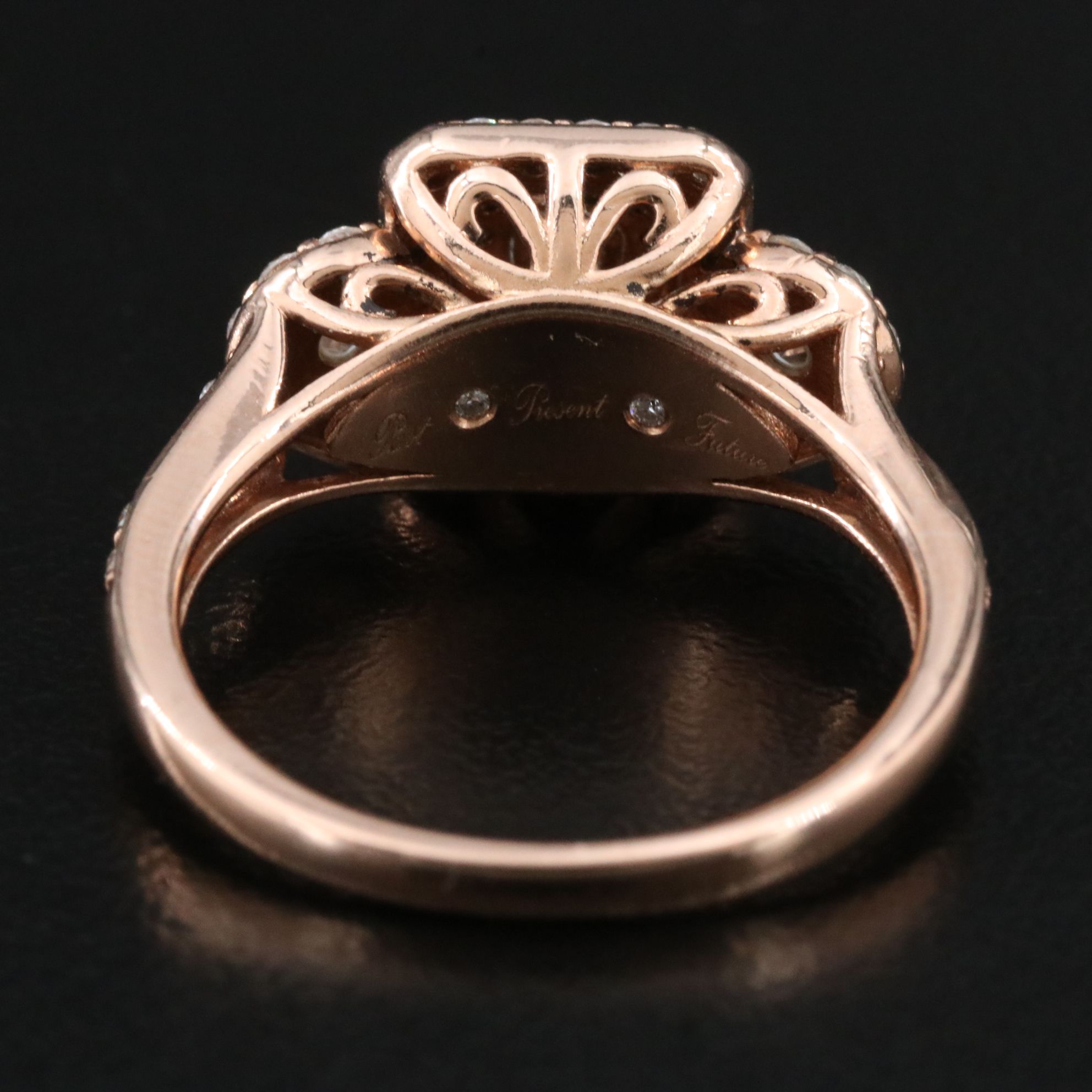14K 1.01 CTW Diamond Rose Gold Ring