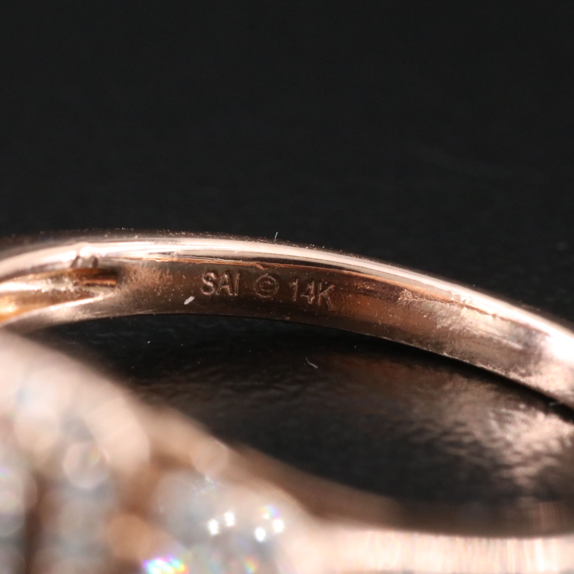 14K 1.01 CTW Diamond Rose Gold Ring