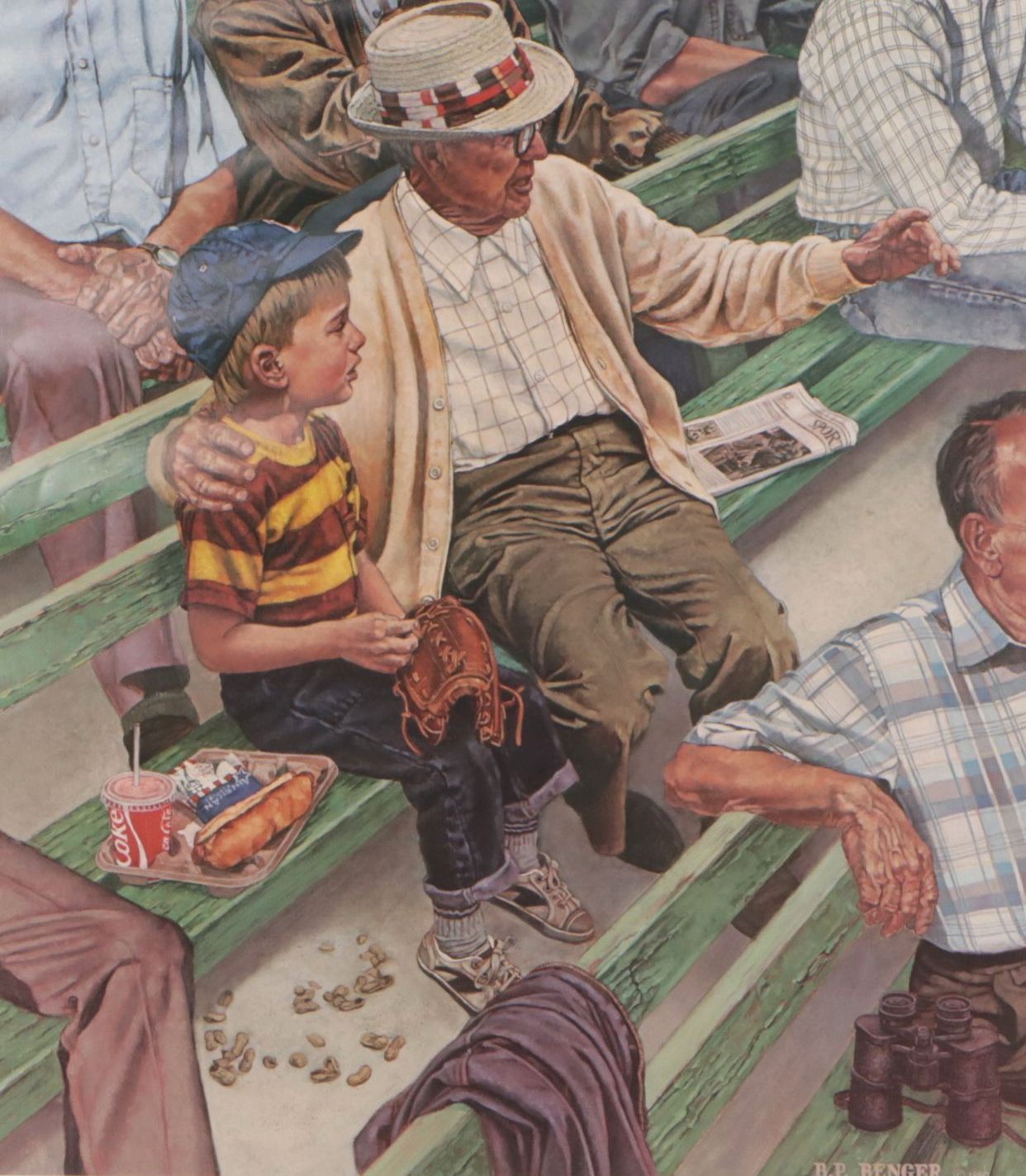 Brent P. Benger "First Game" Offset Lithograph, 1991