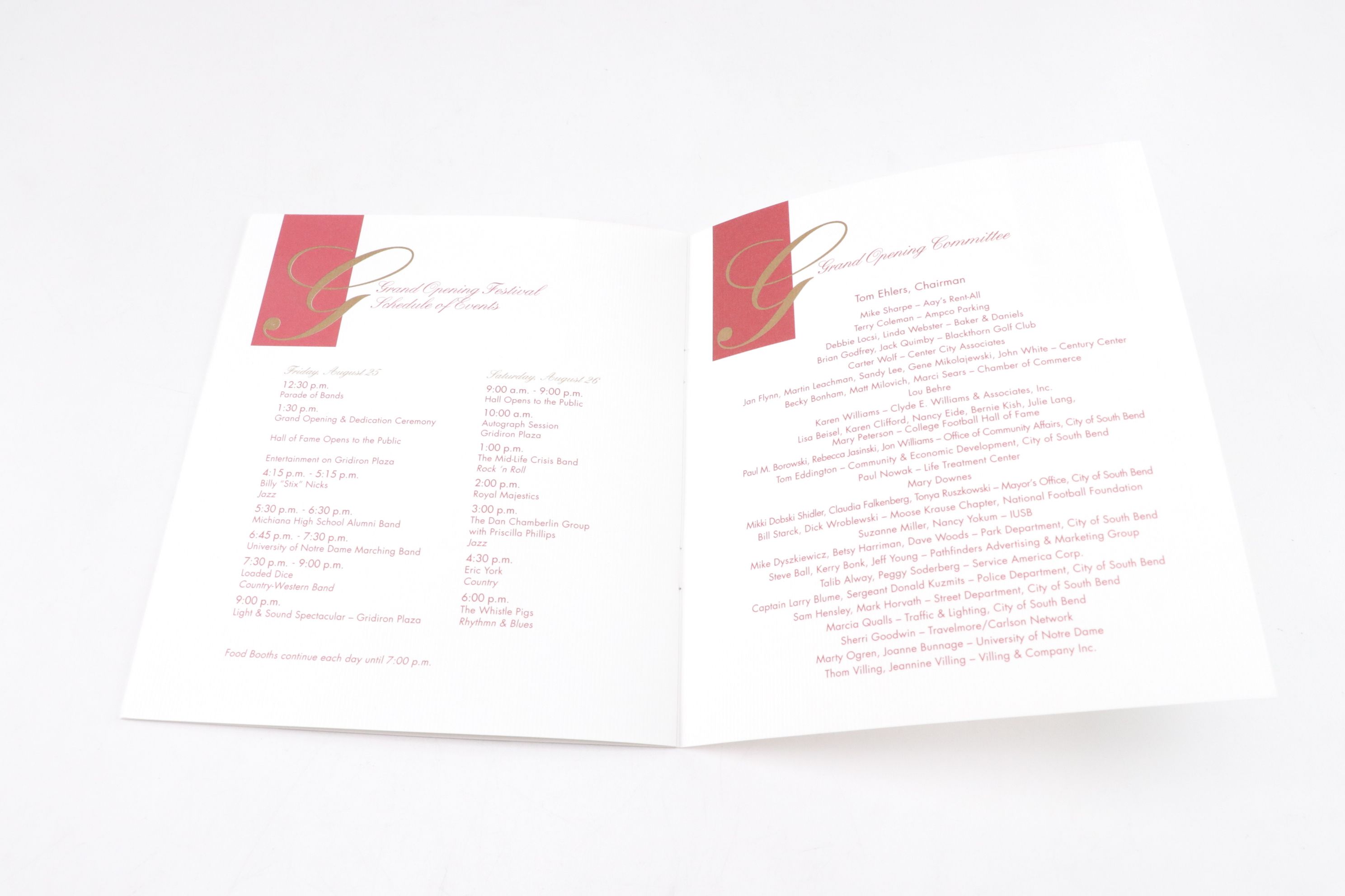 College Football Hall of Fame Grand Opening Programs & Coins