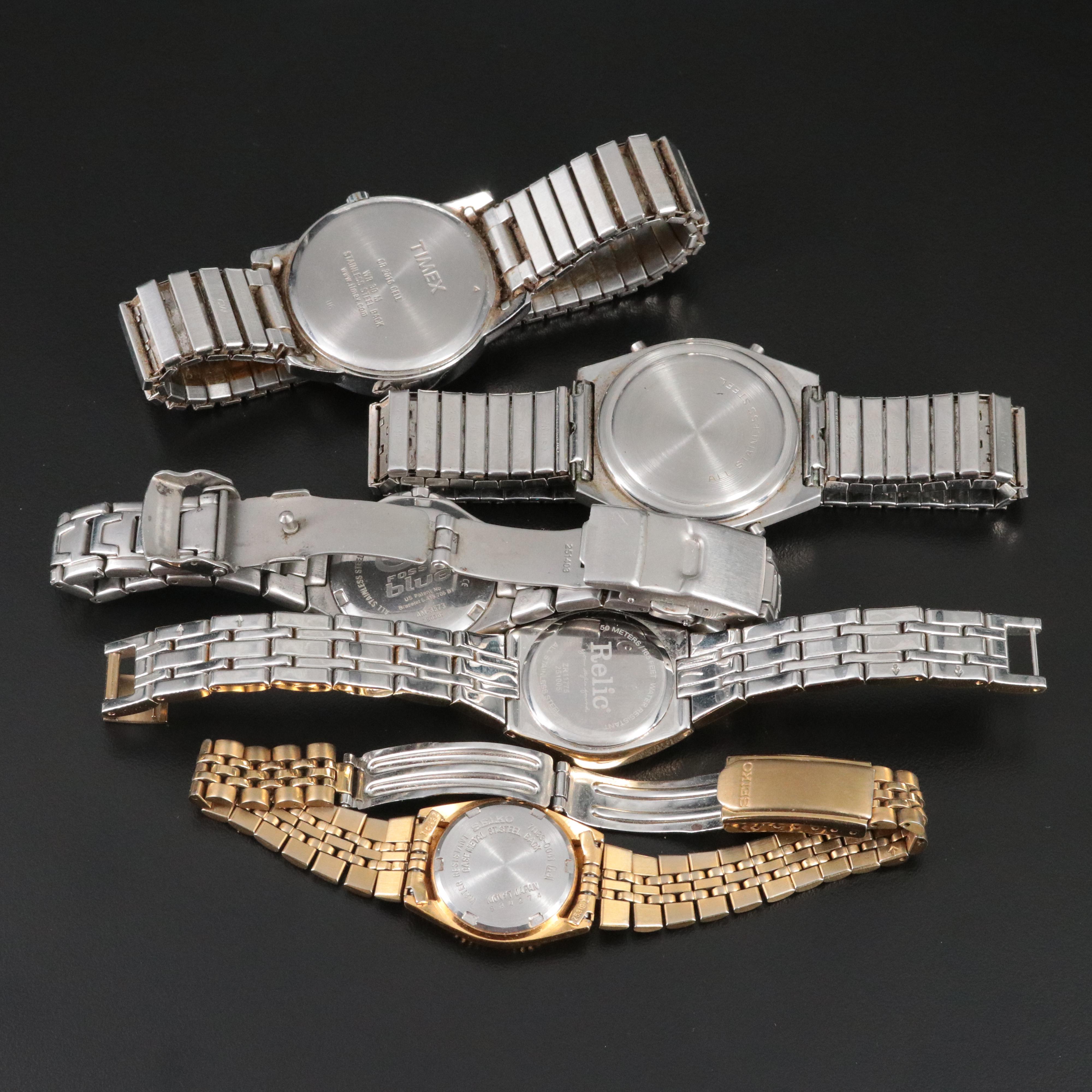 Fossil, Seiko, Timex and Other Quartz Watches