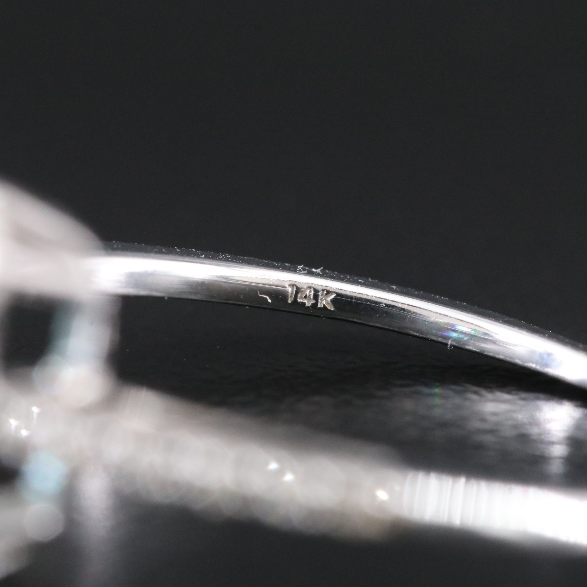 14K London Blue Topaz and Diamond Ring