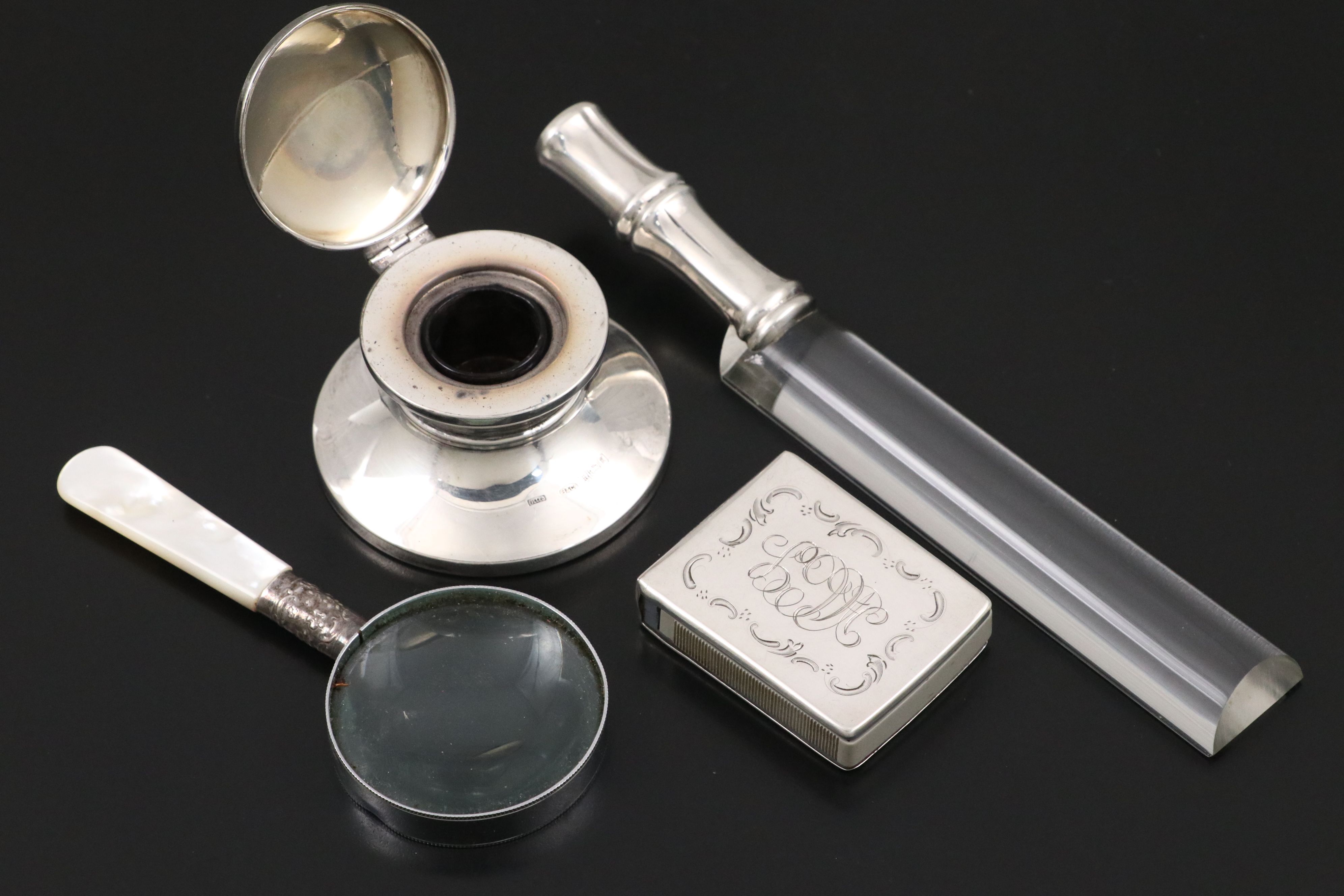 Tiffany & Co. Sterling Magnifying Glass and More Sterling Desk Accessories