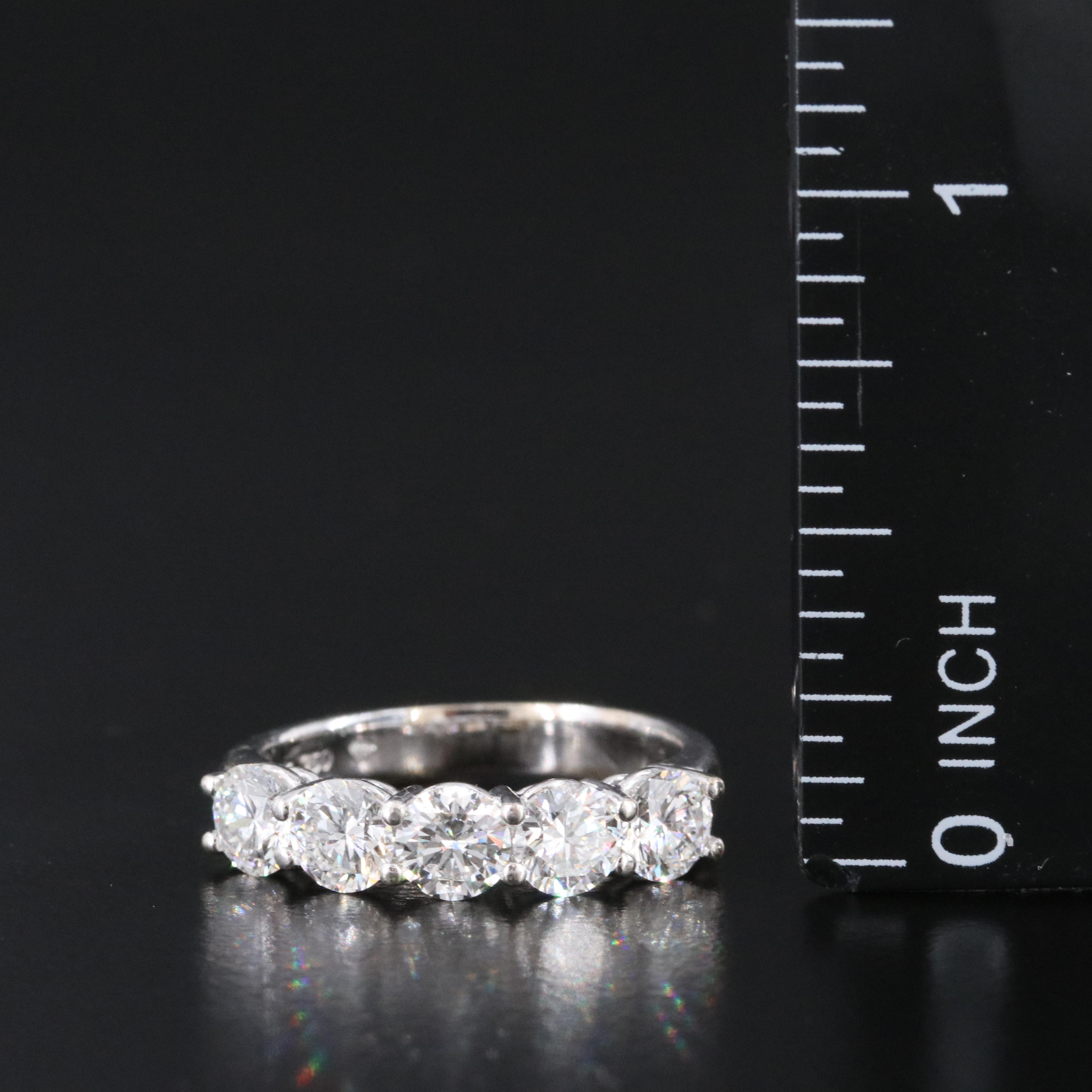 18K 1.50 CTW Diamond Ring with Online GIA Reports