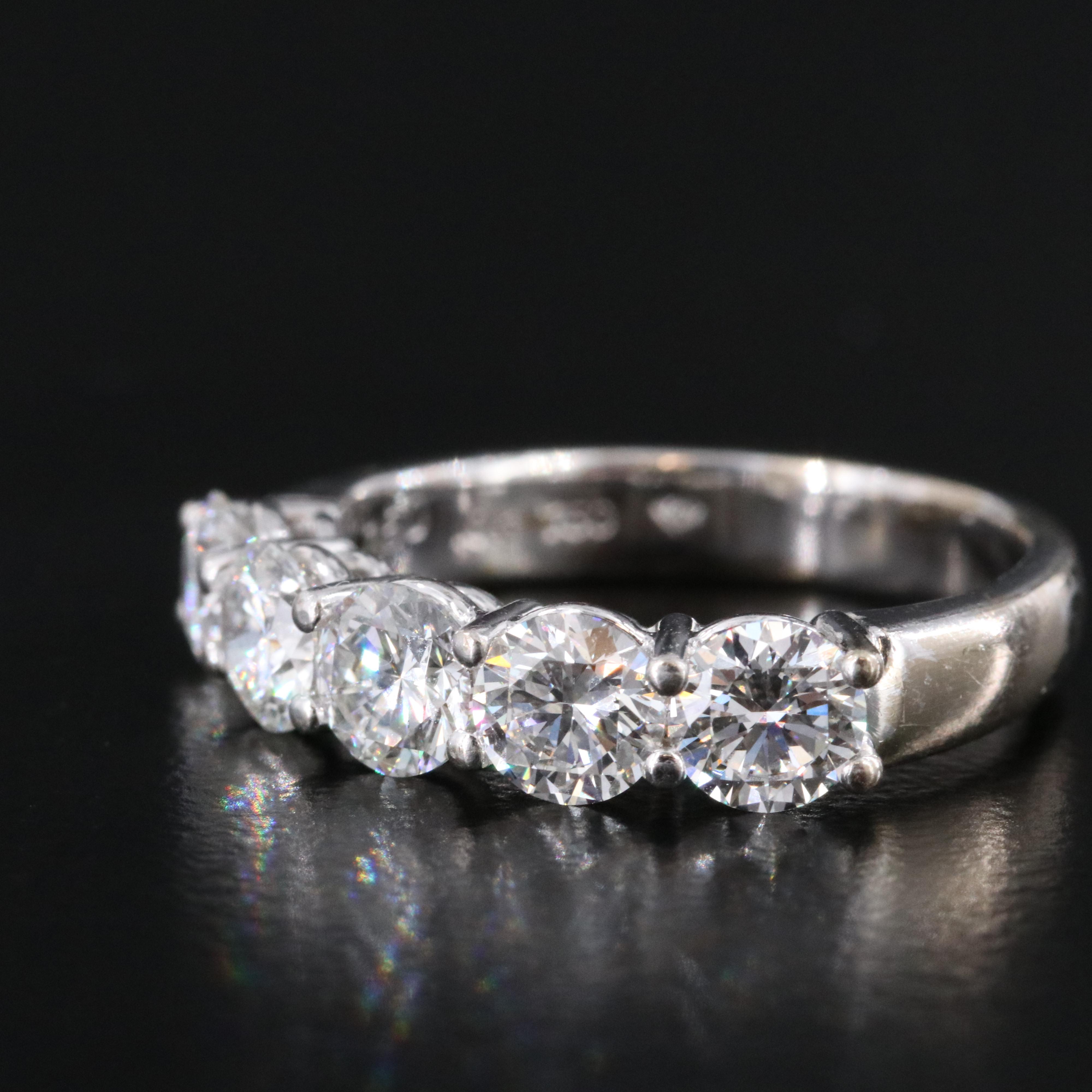 18K 1.50 CTW Diamond Ring with Online GIA Reports