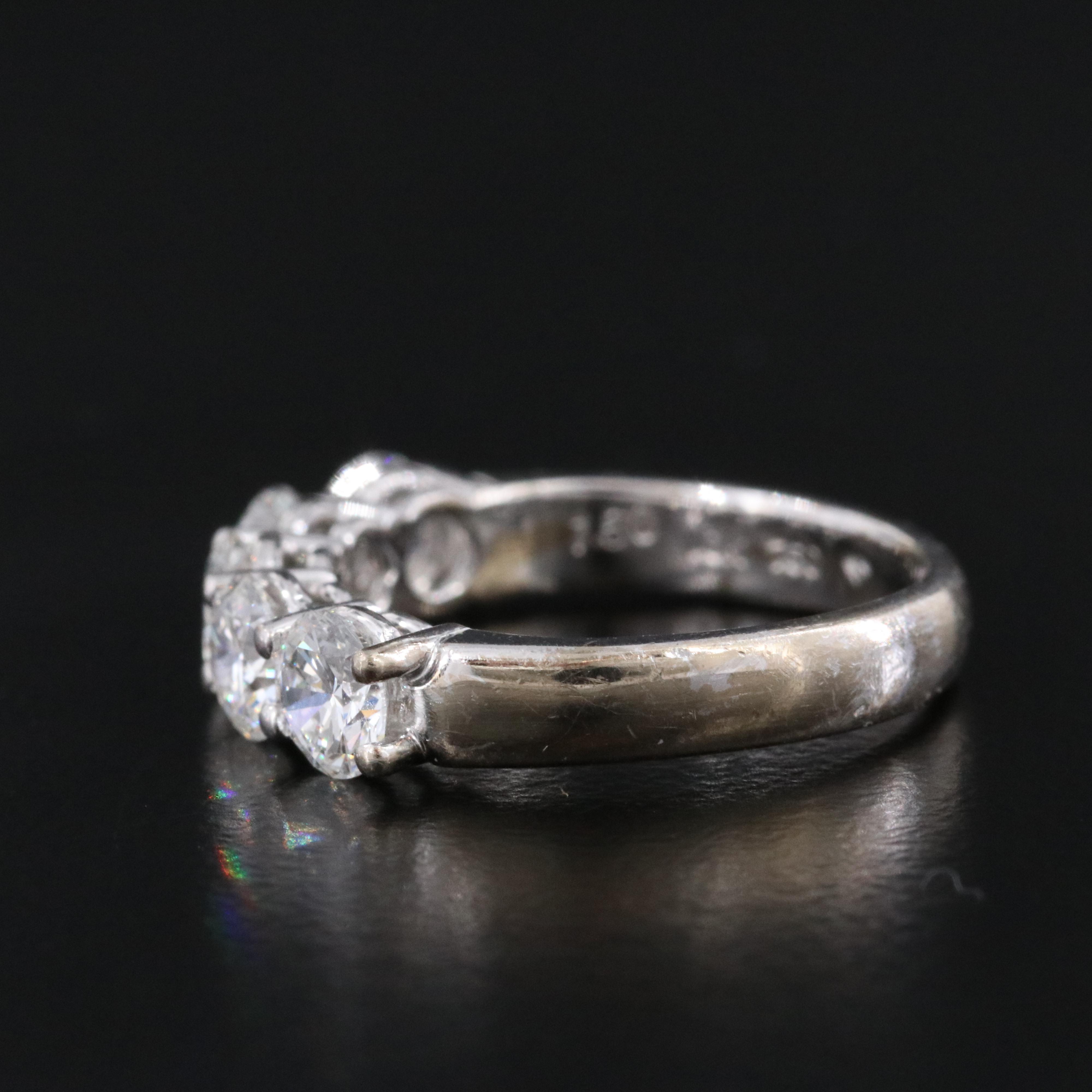 18K 1.50 CTW Diamond Ring with Online GIA Reports