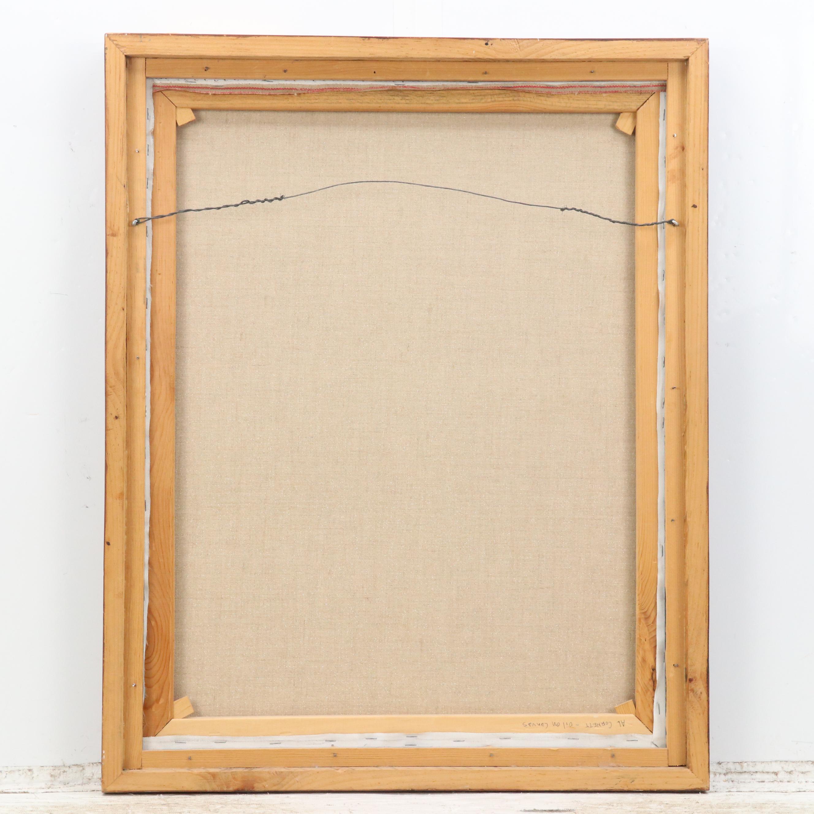 Al Cornett Forestscape Impasto Oil Painting of Fallen Tree, 1997