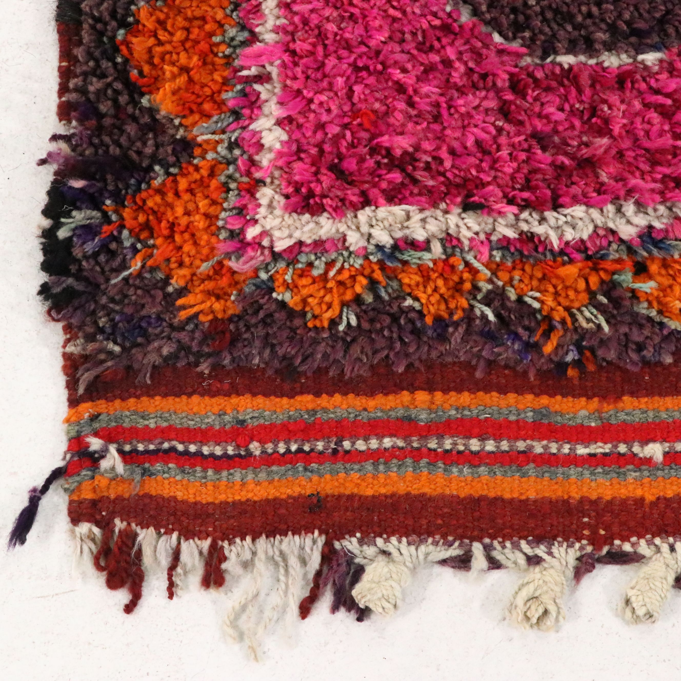 3'6 x 12'6 Hand-Knotted Moroccan Berber Long Rug