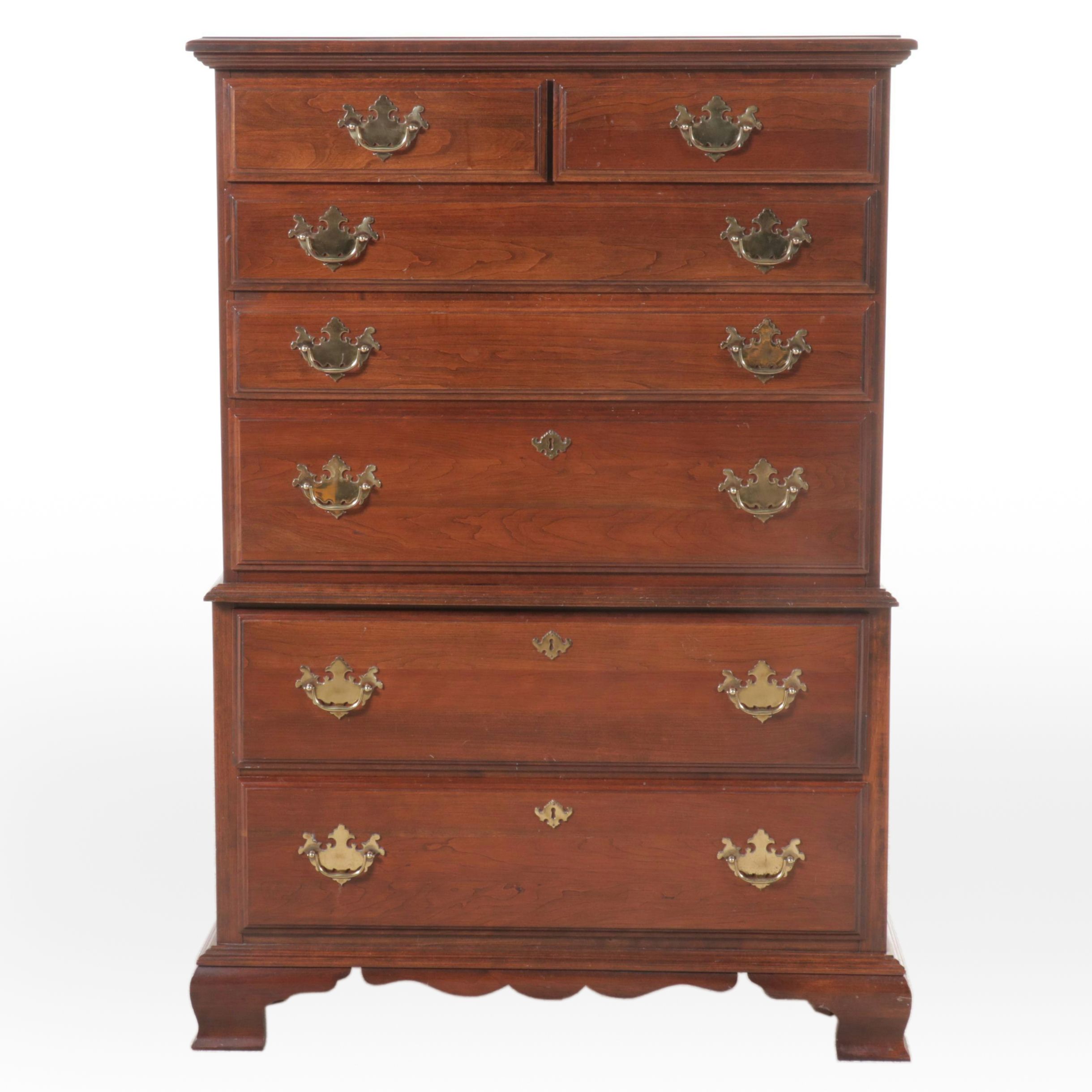 Chautauqua Chippendale Style Cherry Finish Tall Chest