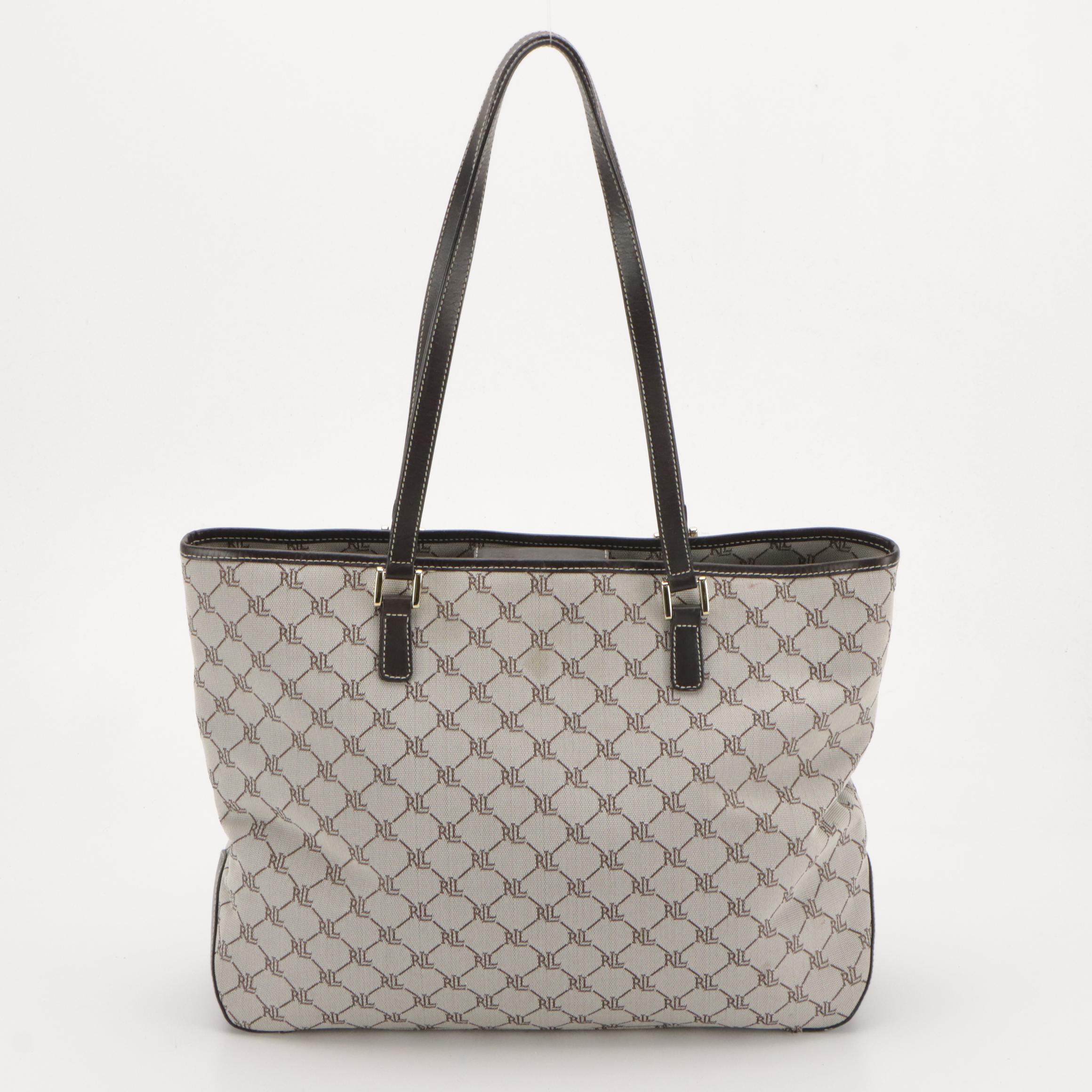 Lauren Ralph Lauren Logo Canvas Tote, Tignanello & I Santi Leather Shoulder Bags