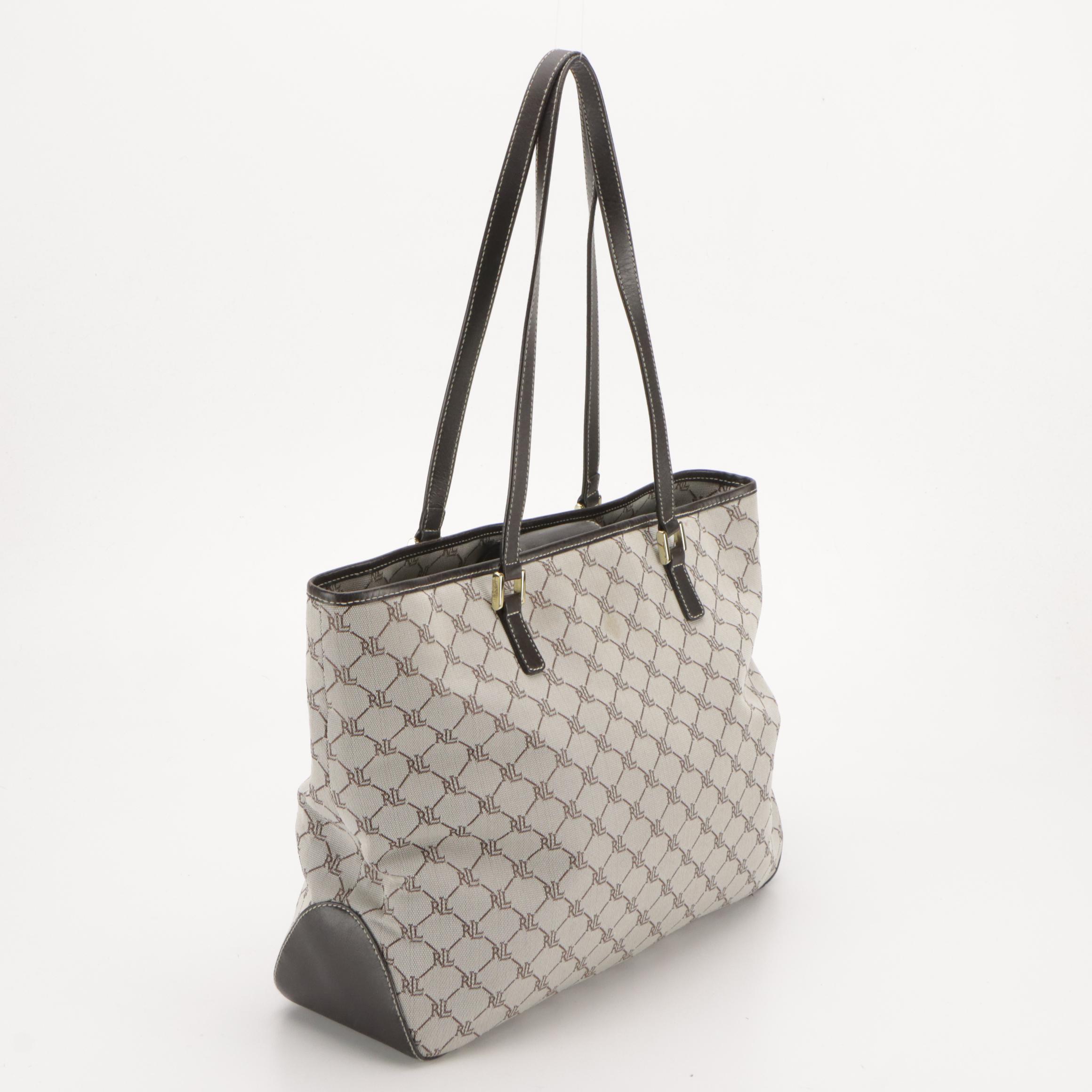 Lauren Ralph Lauren Logo Canvas Tote, Tignanello & I Santi Leather Shoulder Bags