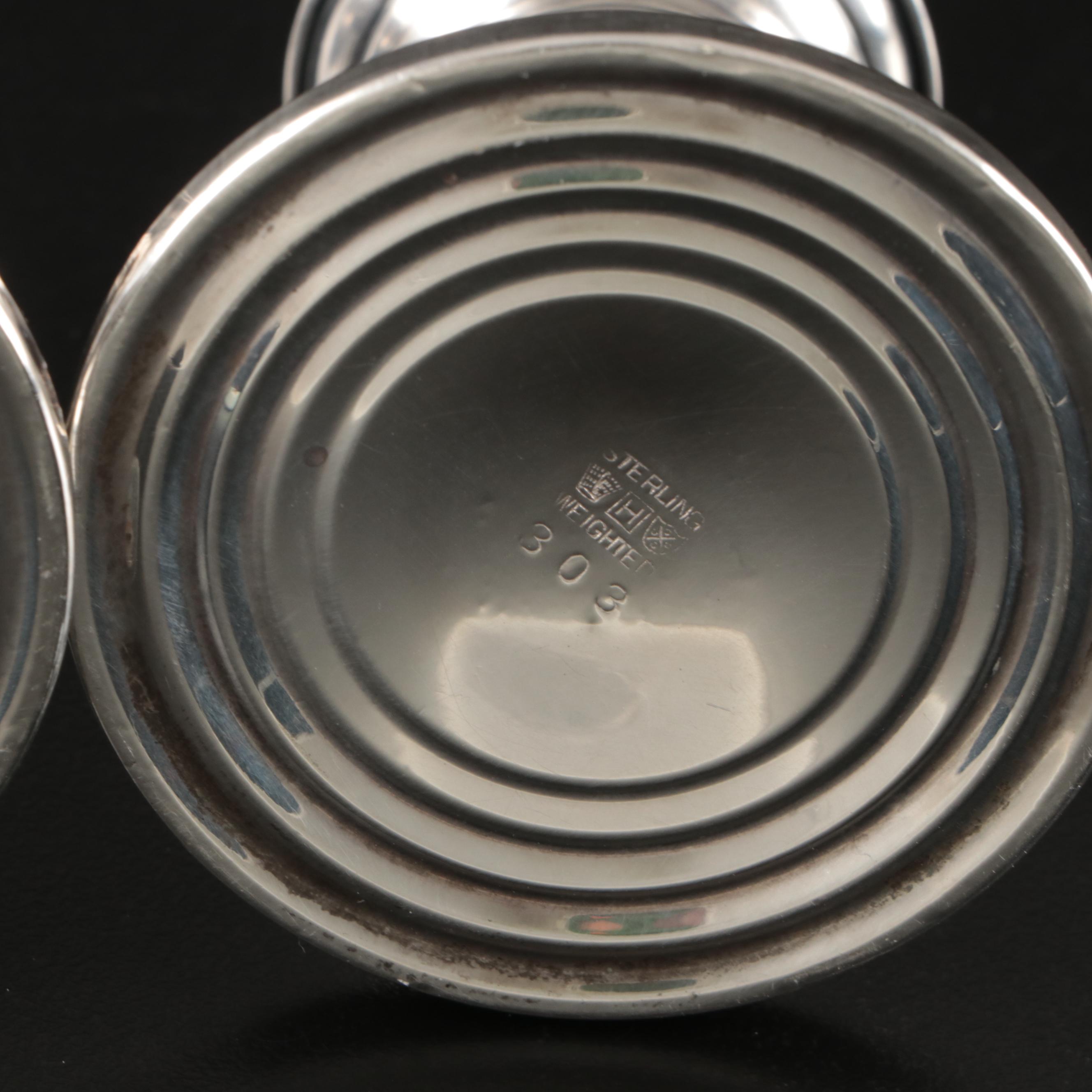 Bracher & Sydenham English Sterling Muffineer with Other Table Accessories