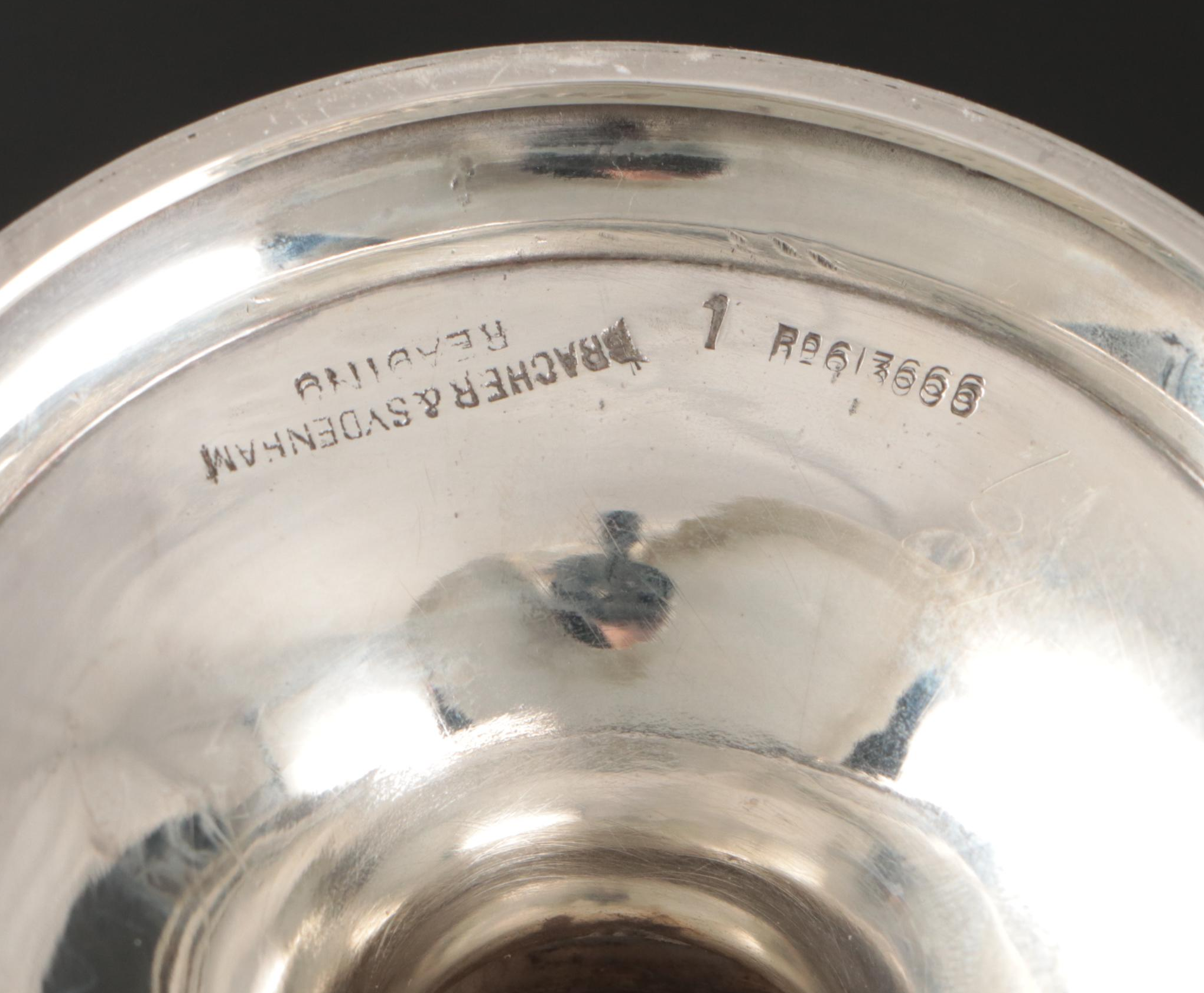 Bracher & Sydenham English Sterling Muffineer with Other Table Accessories