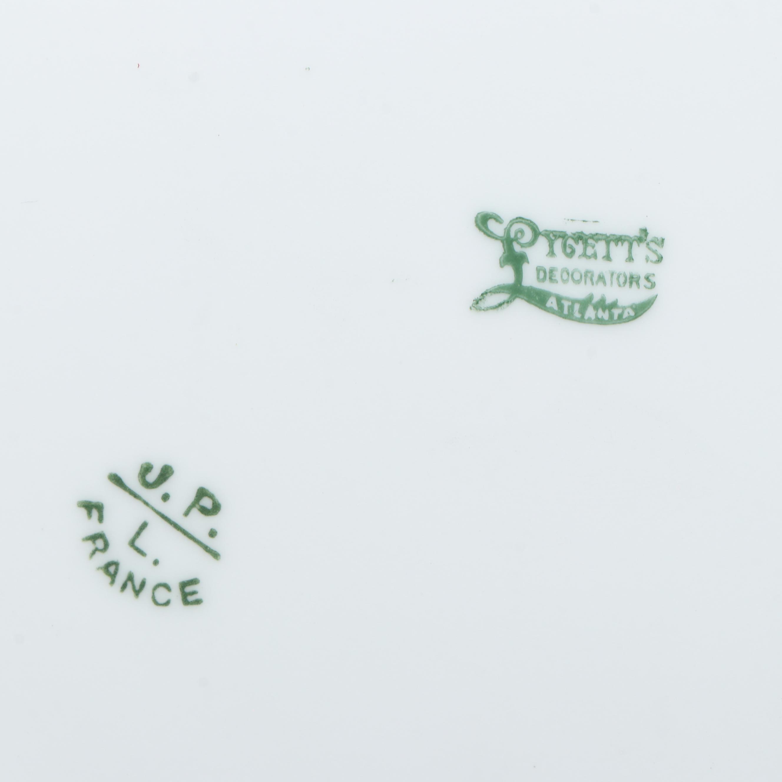 Haviland and Jean Pouyat Gilt Porcelain Plates