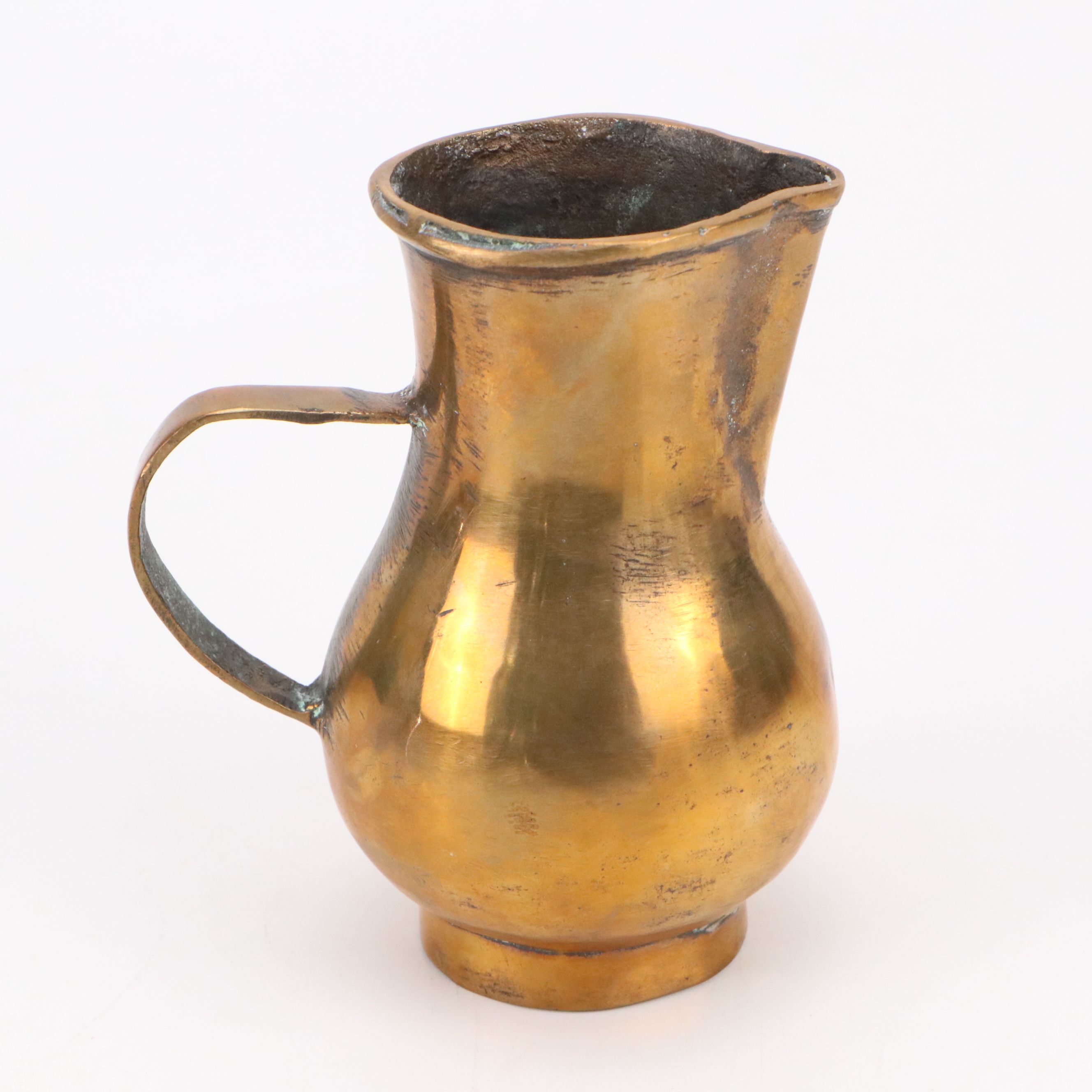 Copper Lined Pitcher and Kettle with Commercial Ceramic Jars and Bottle