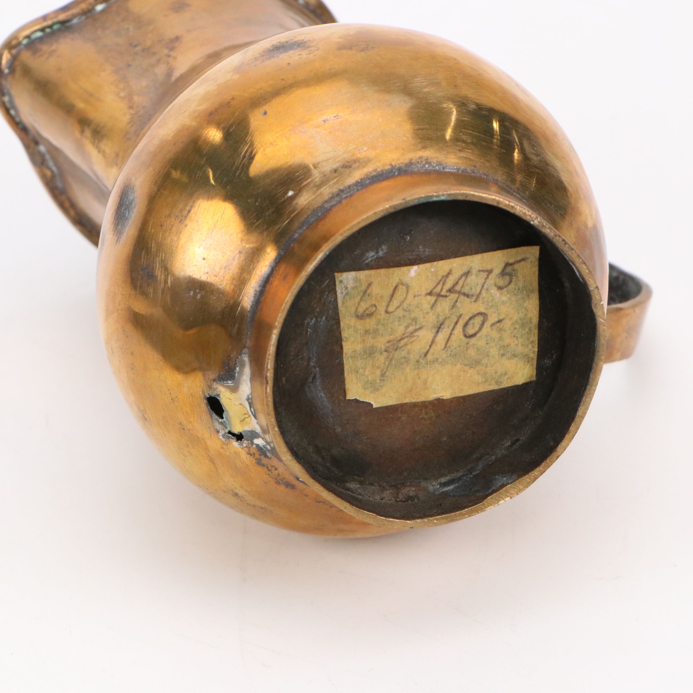 Copper Lined Pitcher and Kettle with Commercial Ceramic Jars and Bottle