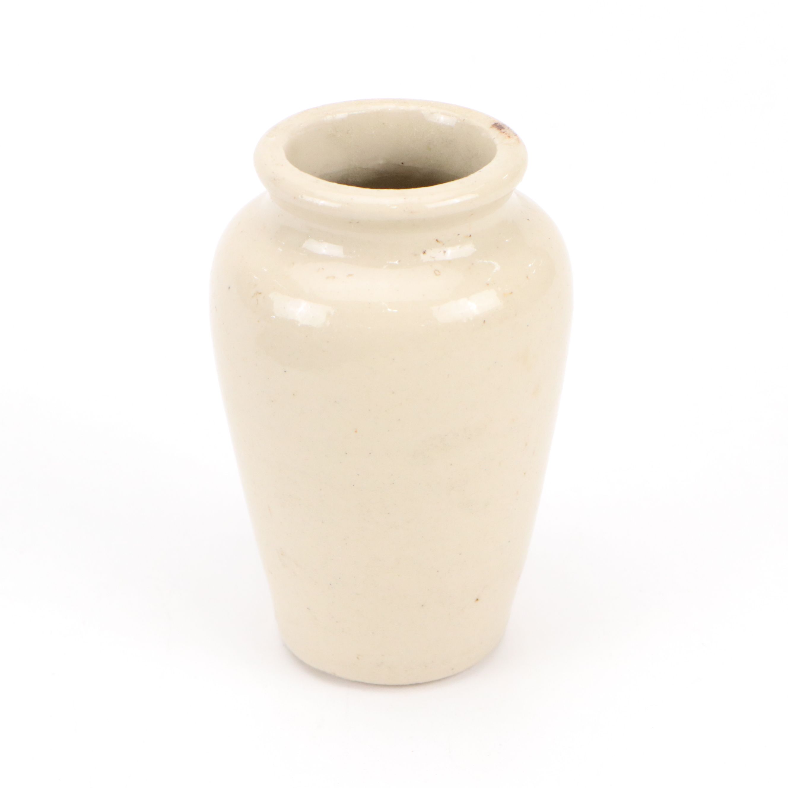 Copper Lined Pitcher and Kettle with Commercial Ceramic Jars and Bottle