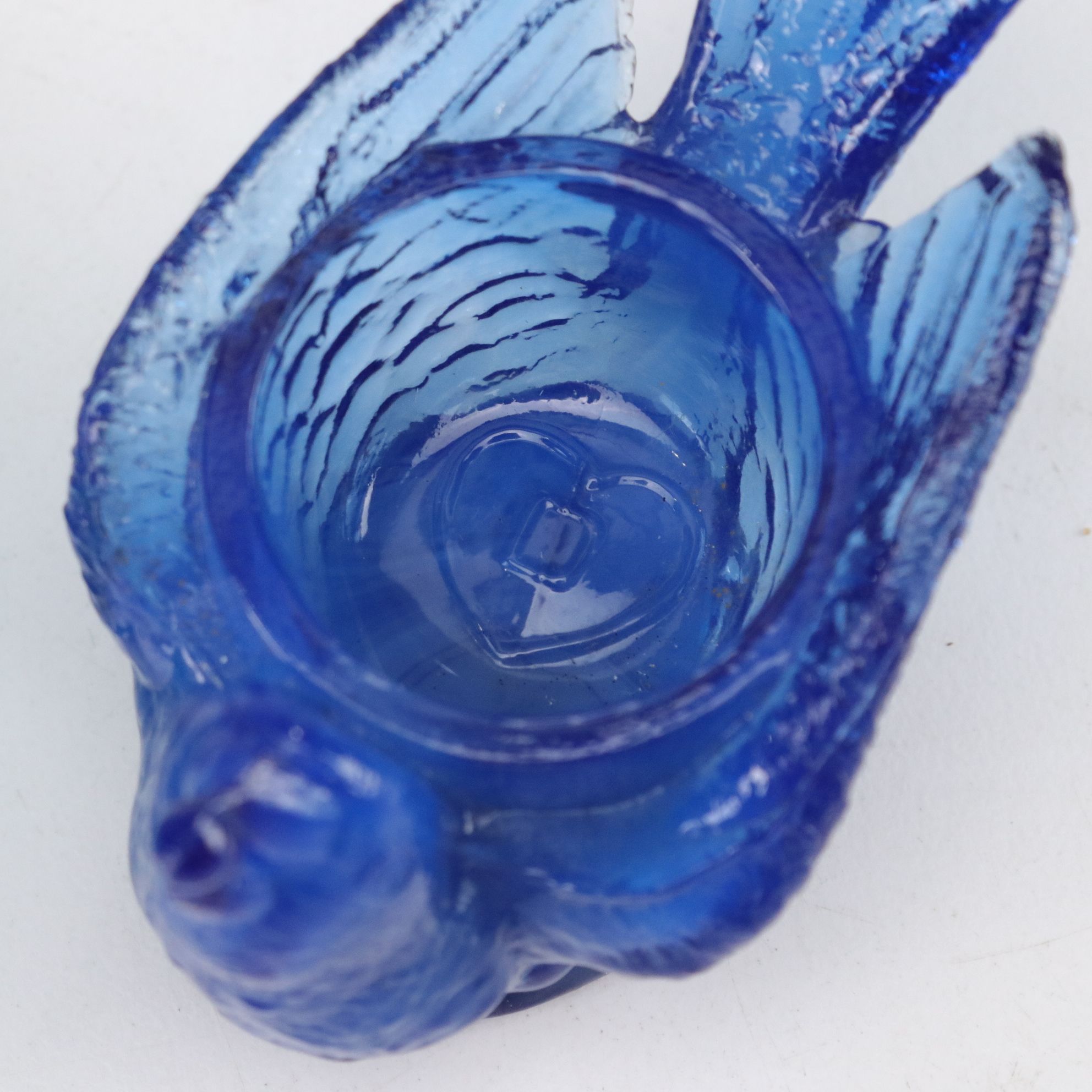 Blenko Style Blue Crackle Glass Pitchers, Fenton Candle Bowl, Degenhart & More