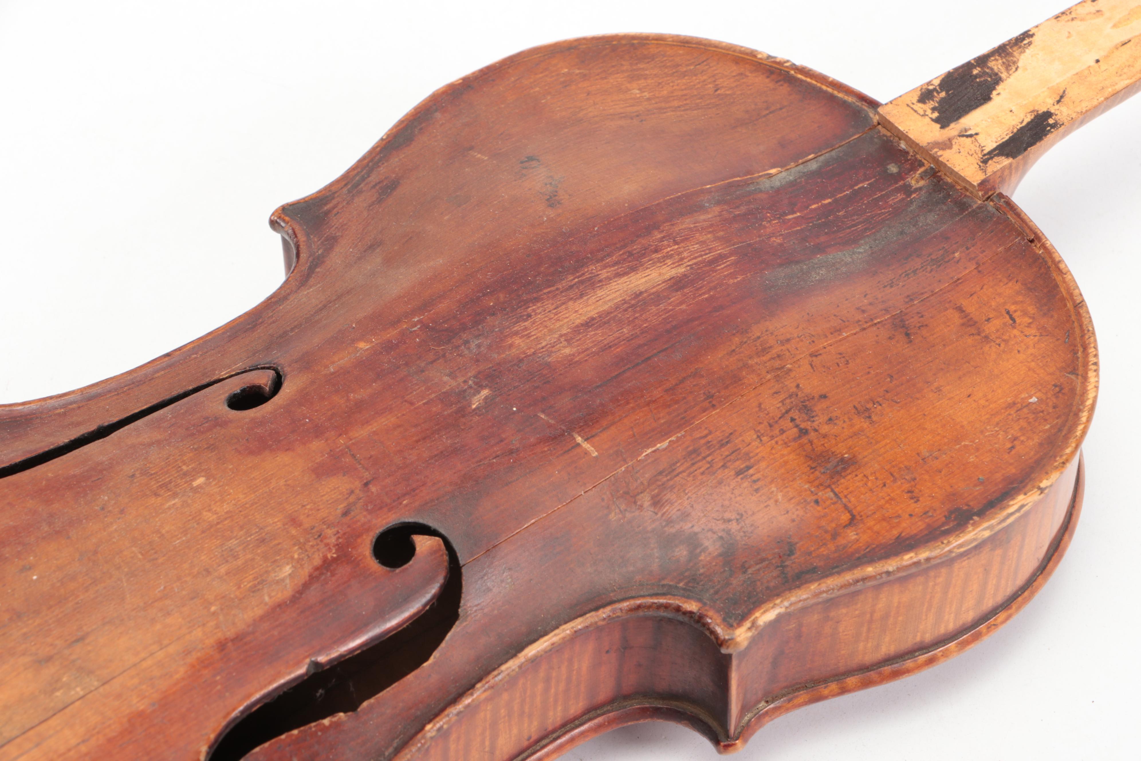 Guarnerius Copy & Stainer Copy Spruce Top Curly Maple Violins with Coffin Cases