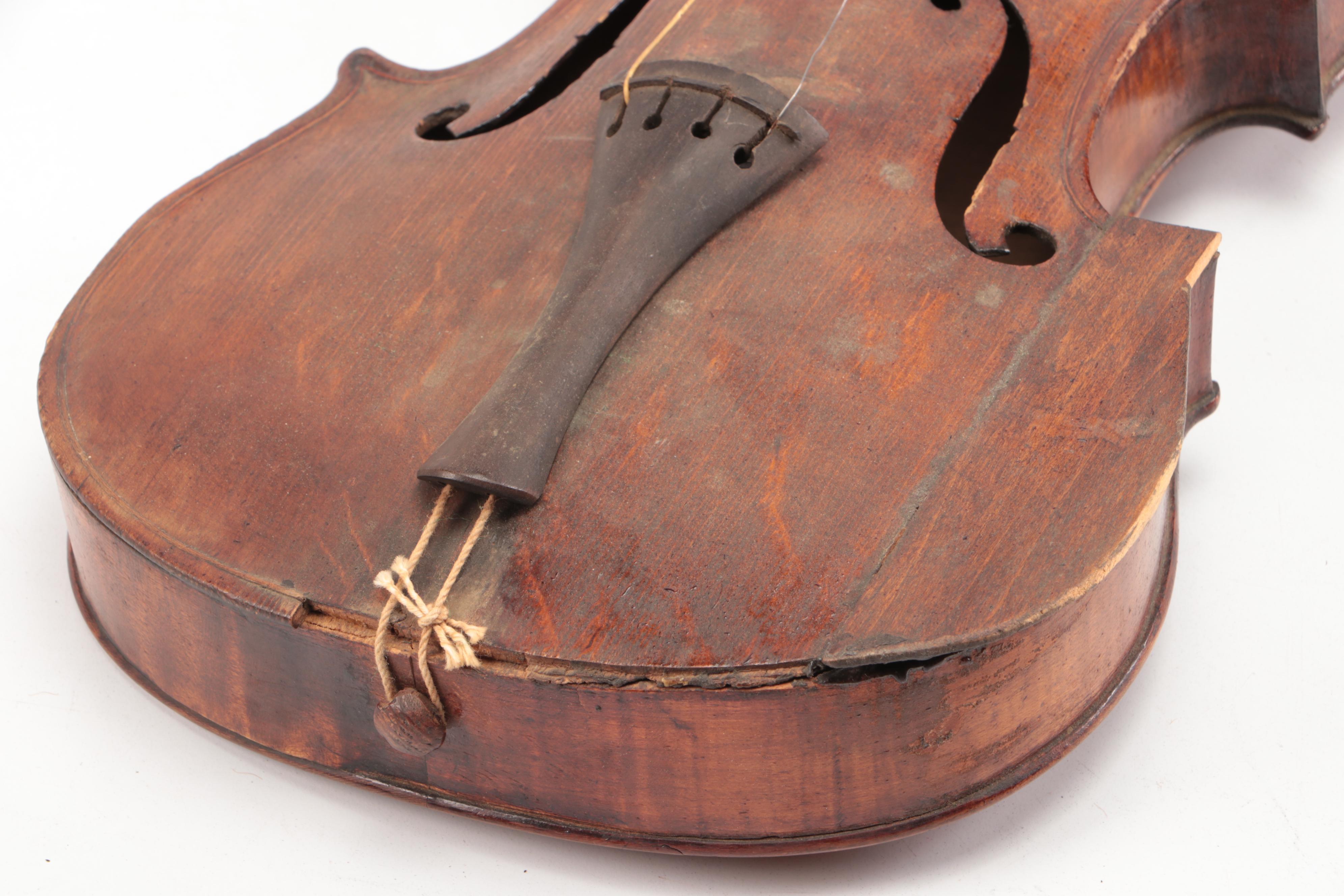 Guarnerius Copy & Stainer Copy Spruce Top Curly Maple Violins with Coffin Cases