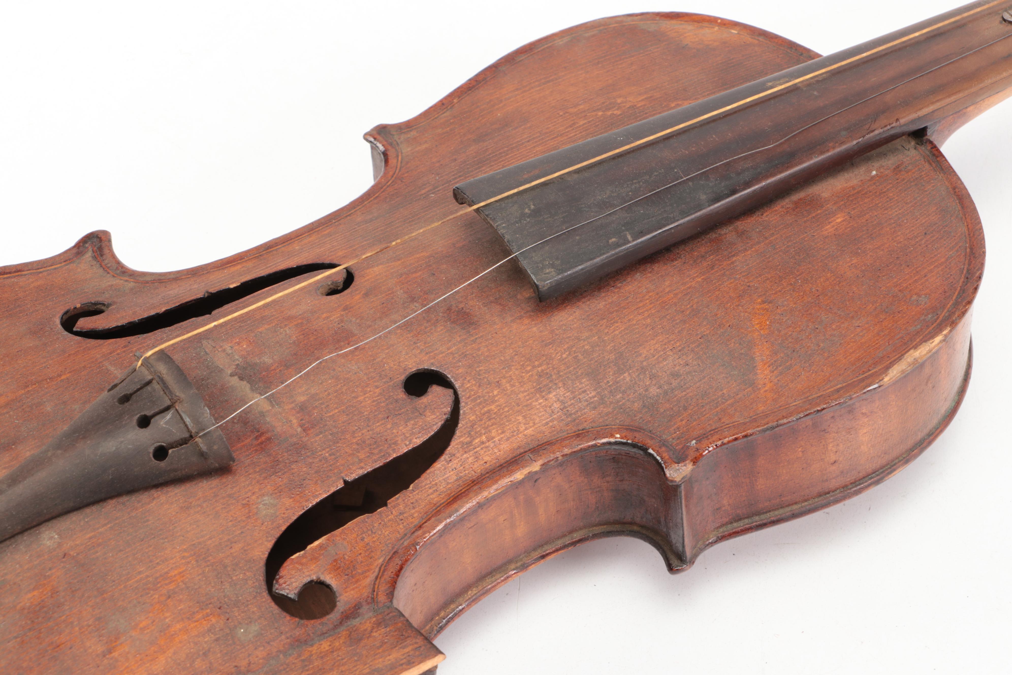 Guarnerius Copy & Stainer Copy Spruce Top Curly Maple Violins with Coffin Cases