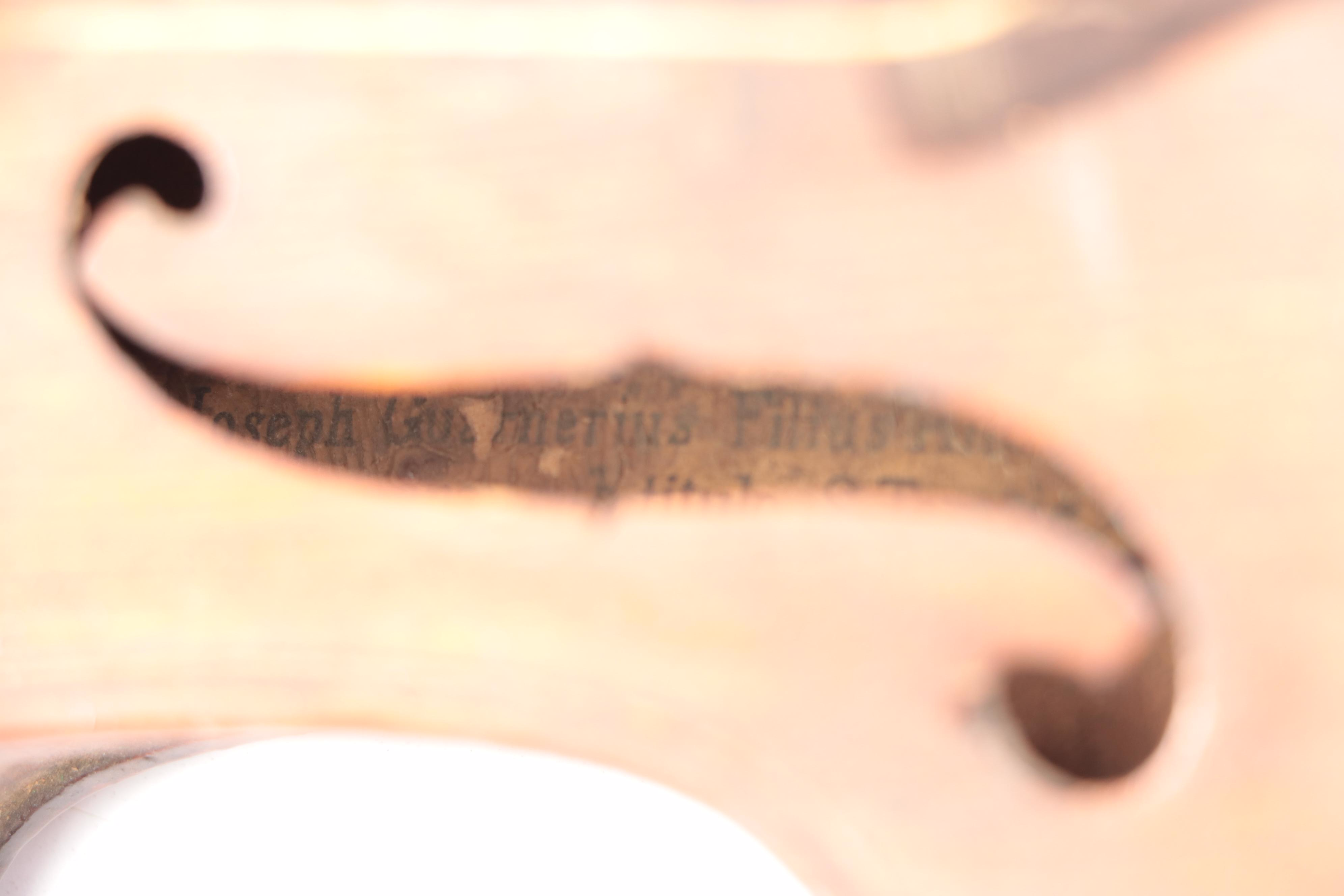 Guarnerius Copy & Stainer Copy Spruce Top Curly Maple Violins with Coffin Cases