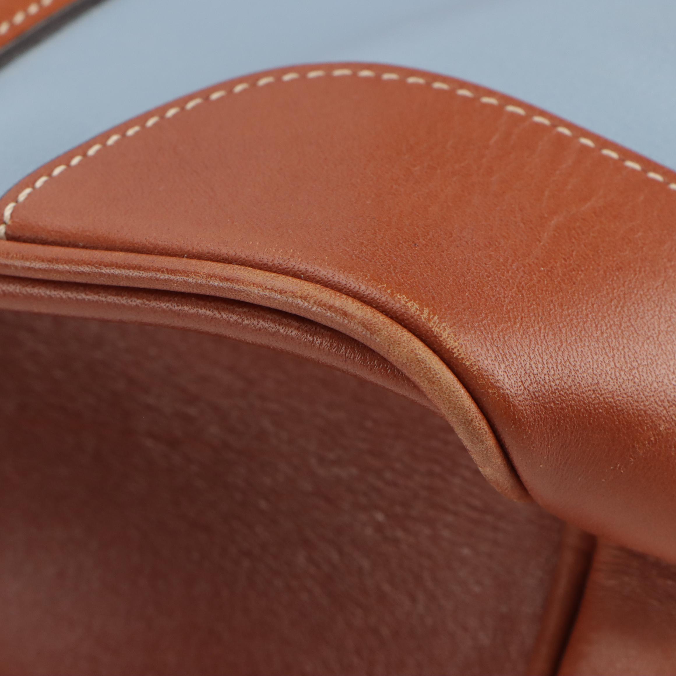 Coach Blue & Brown Leather Hampton Tote, Dark Brown Bleeker Bucket Crossbody Bag