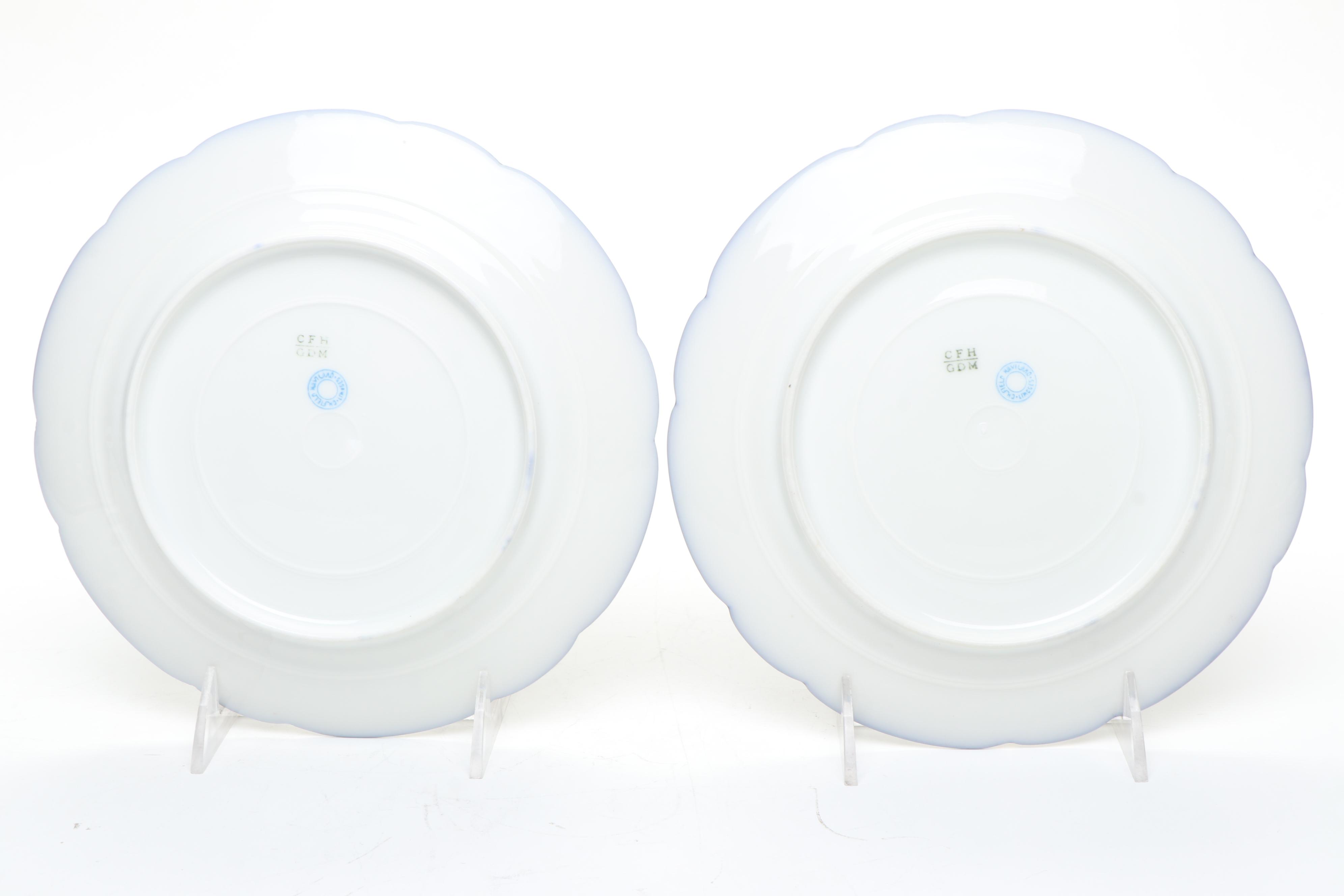 Haviland and Jean Pouyat Gilt Porcelain Plates