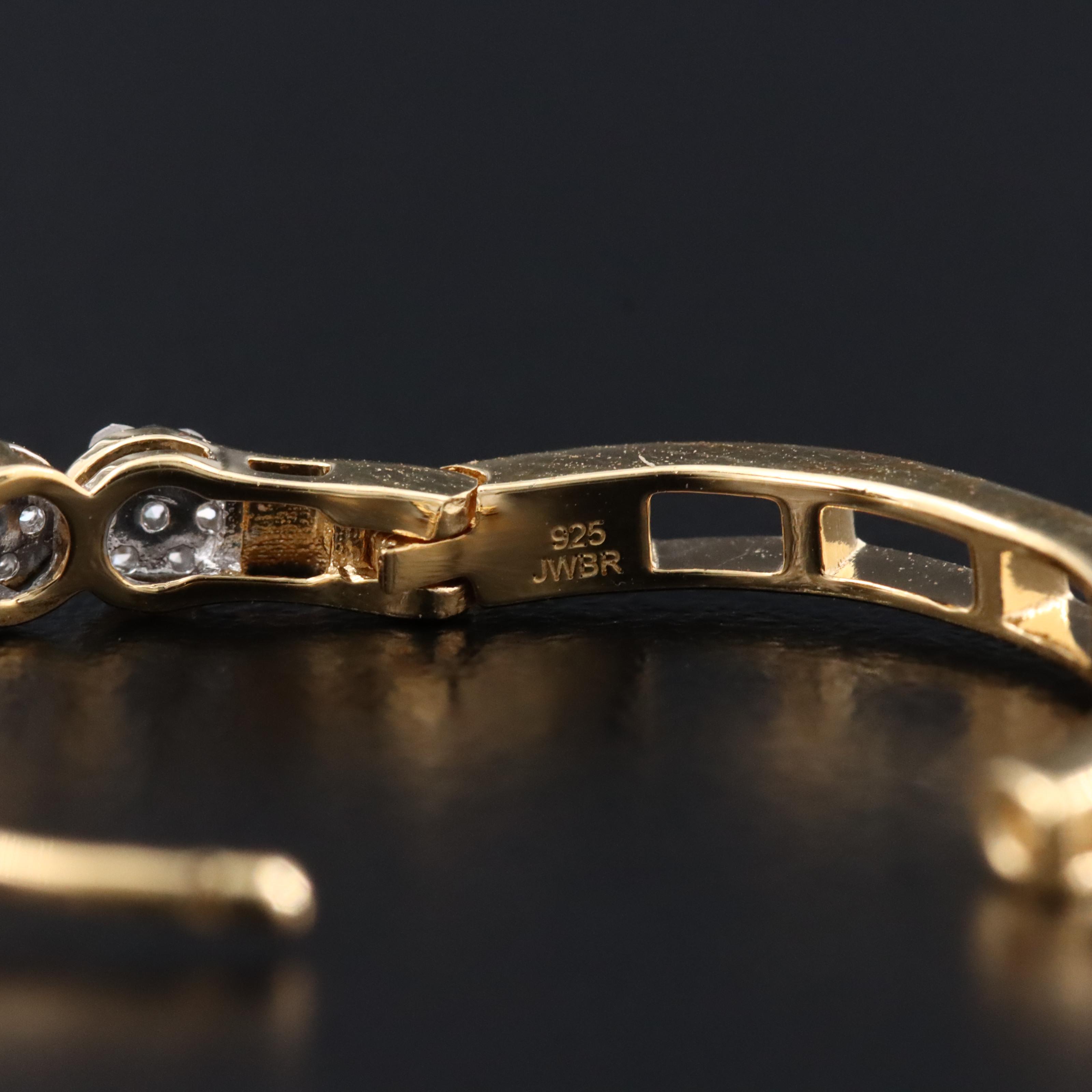 Sterling Diamond Hoop Earrings