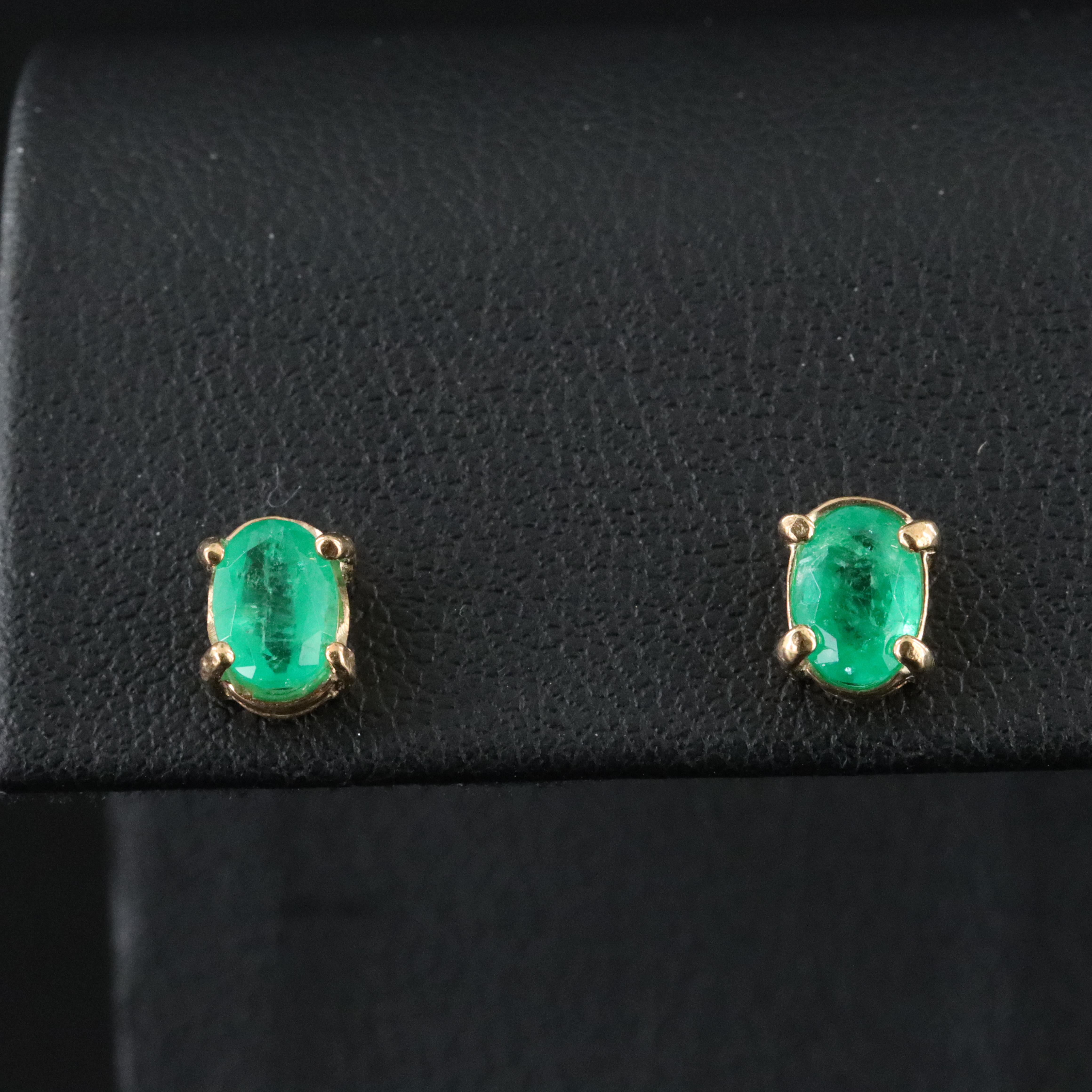 Sterling Emerald Earrings