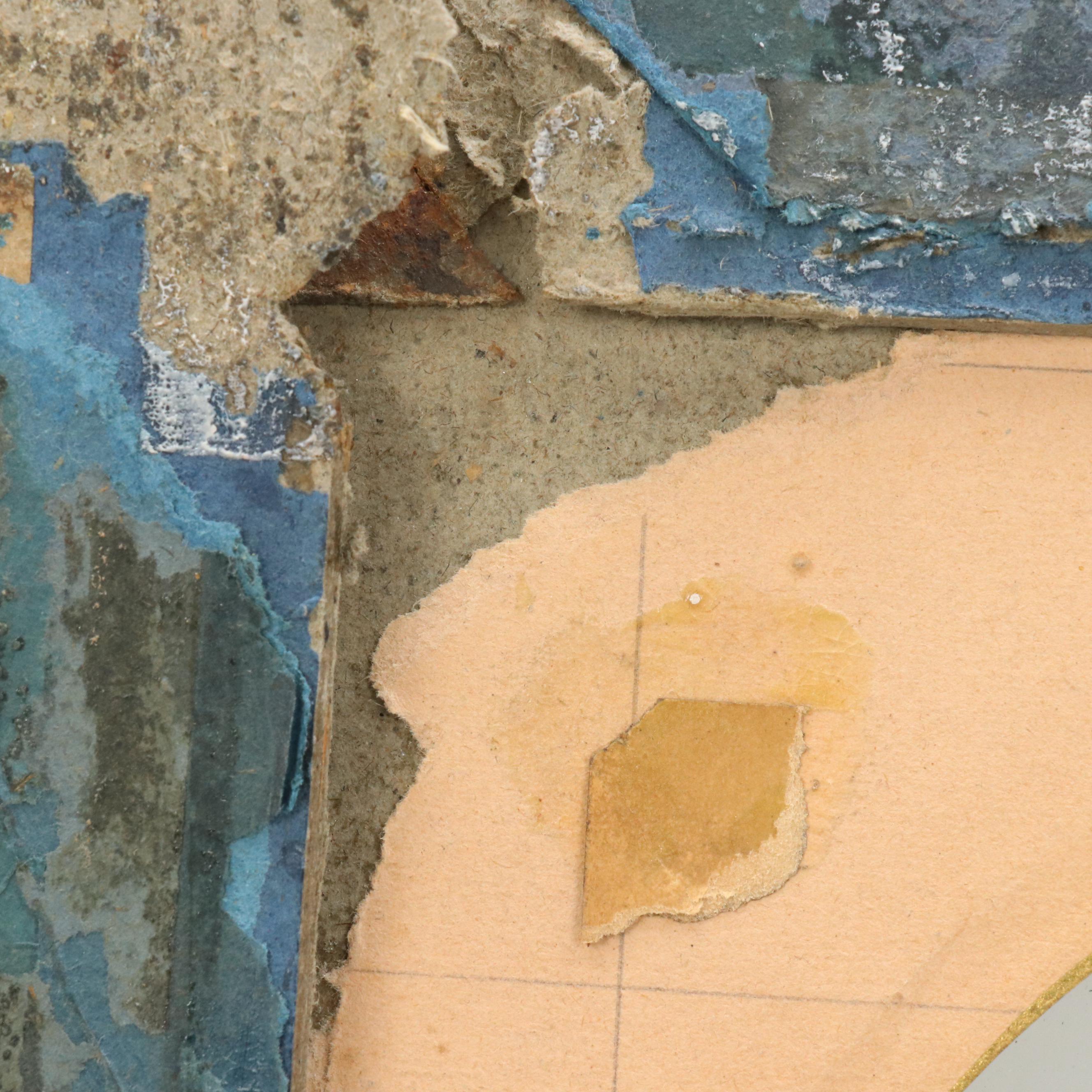 Attributed to Maurice Leloir Oil Painting of Woman Playing Lute, Late 19th C.