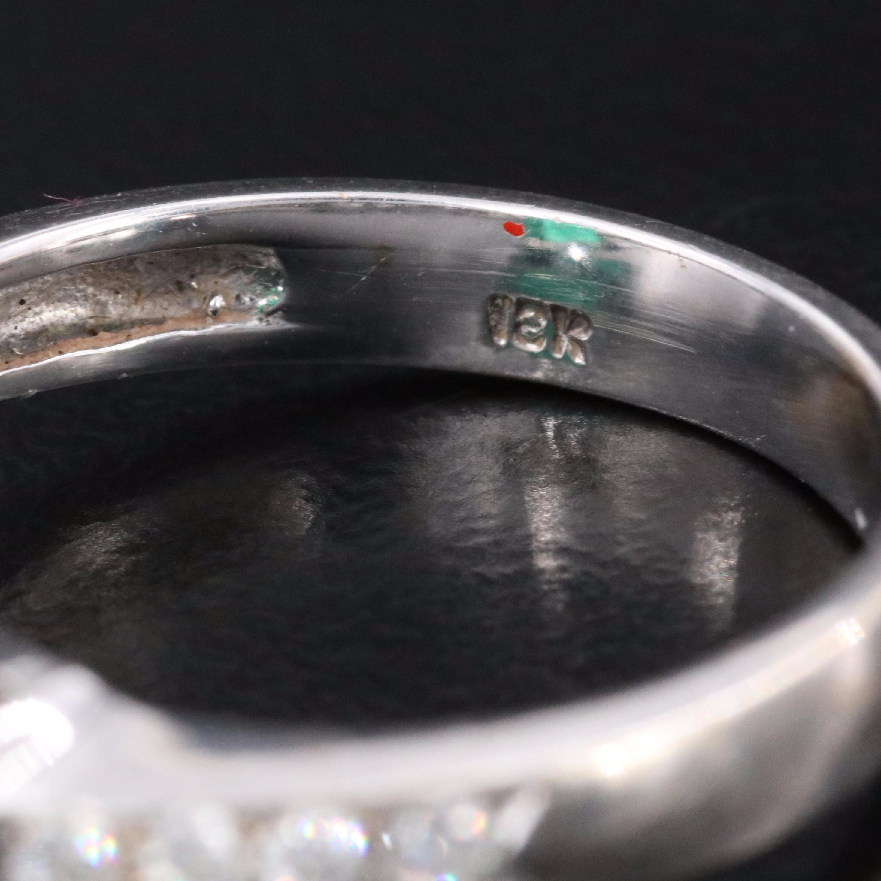 18K 2.82 CT Emerald and Diamond Ring