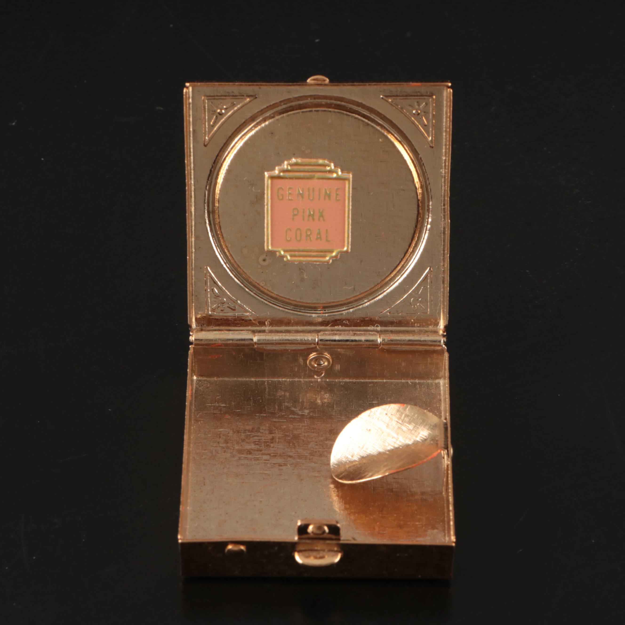 Murano Mosaic Pill Boxes, Opera Glasses, Miniature Ashtray and Monogrammed Pin