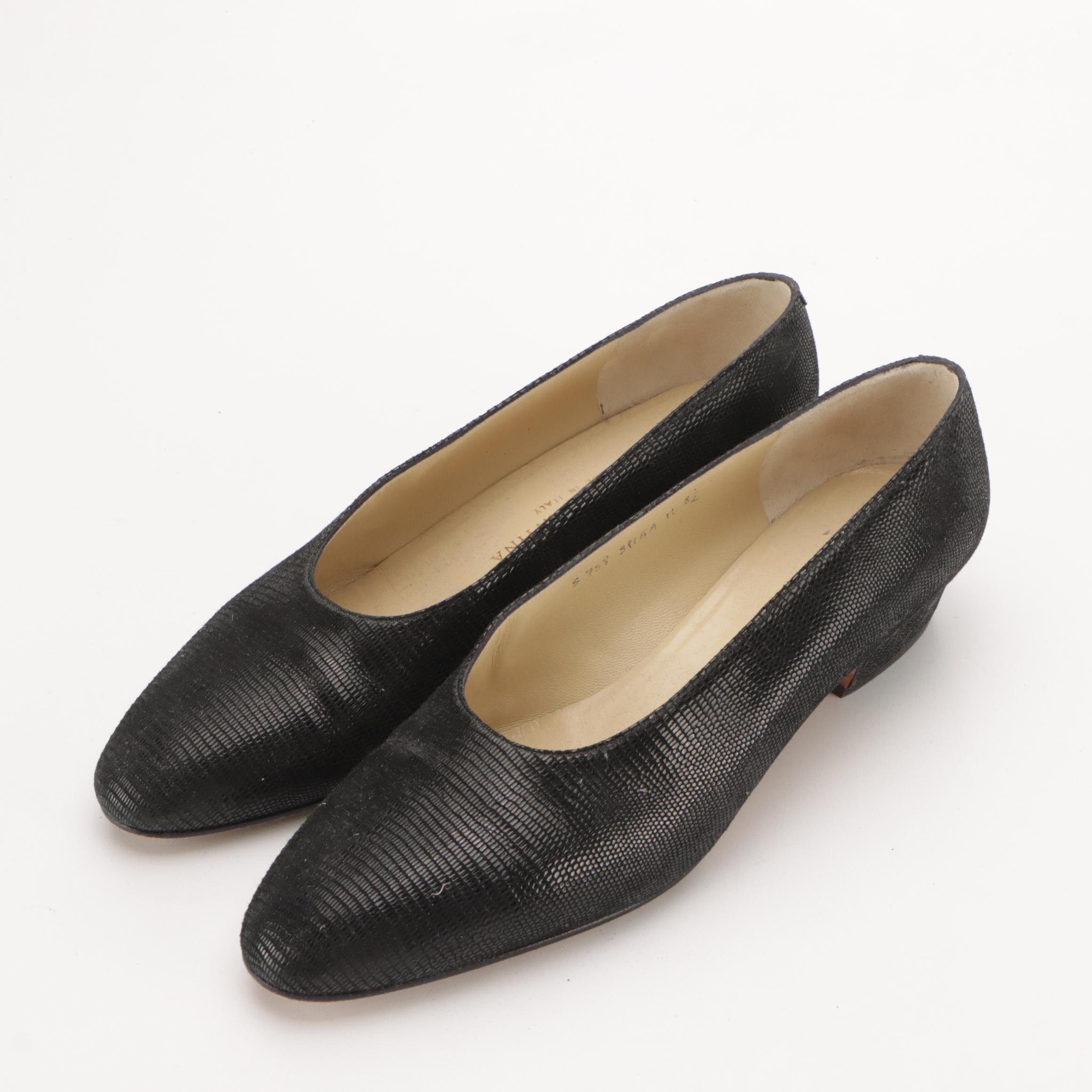 Salvatore Ferragamo Crocodile Leather Loafers, Silvia Fiorentina Shoes in Box