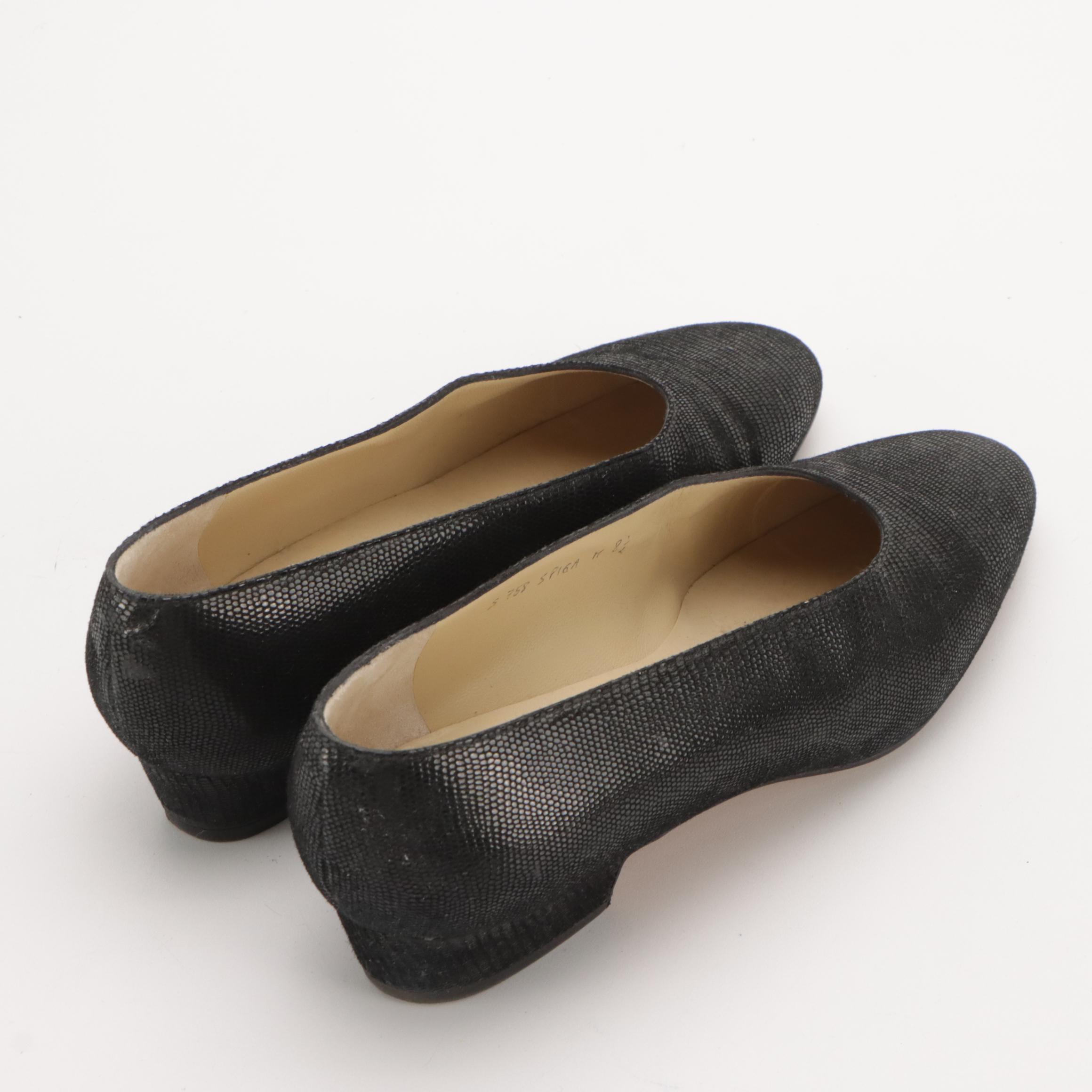 Salvatore Ferragamo Crocodile Leather Loafers, Silvia Fiorentina Shoes in Box