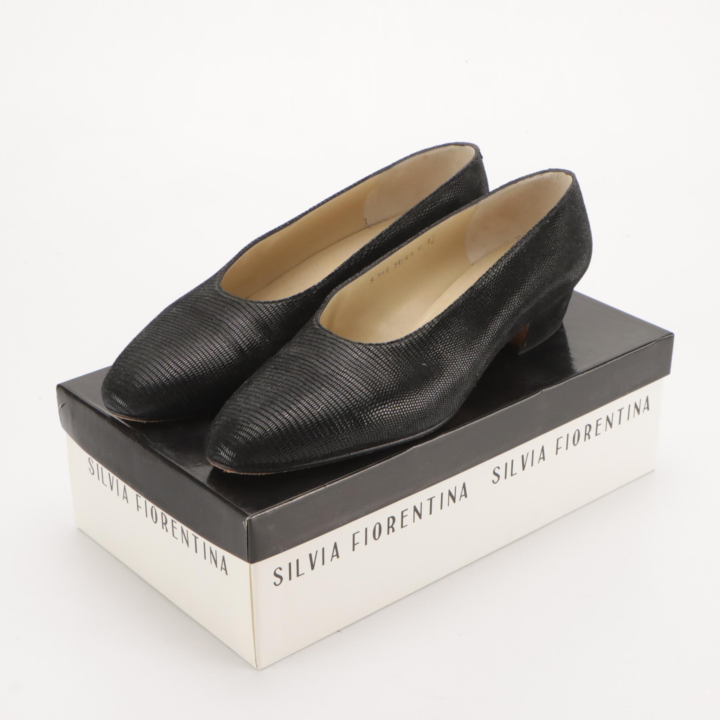 Salvatore Ferragamo Crocodile Leather Loafers, Silvia Fiorentina Shoes in Box