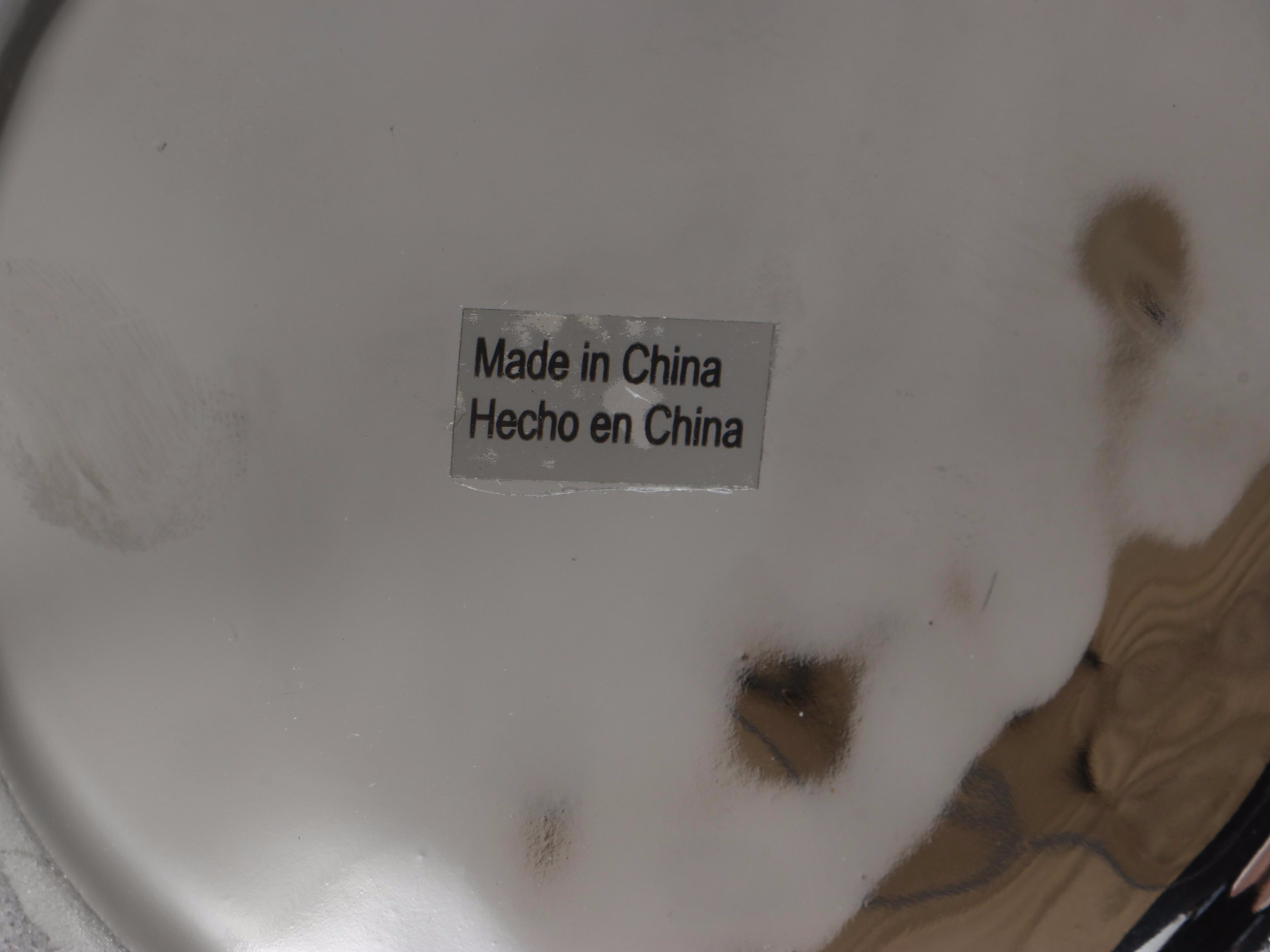 Target Serving Tray with Chrome Vase, Branches and Pillar Candle Stand