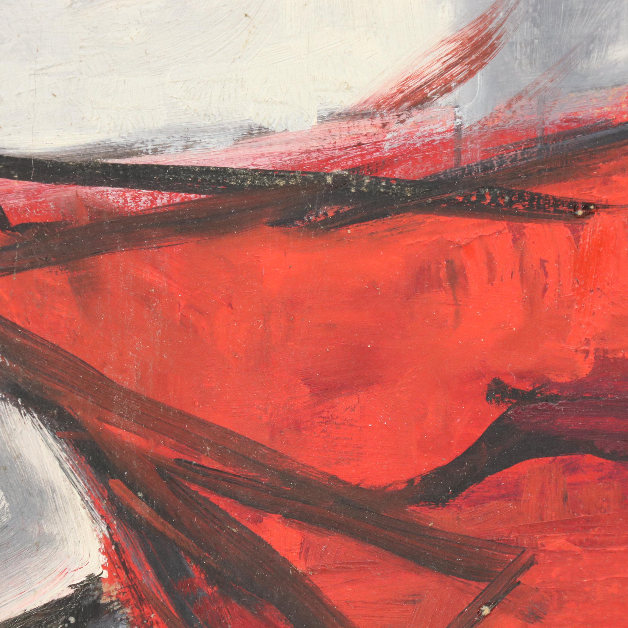 Marilyn Cramer Modern Still Life Oil Painting, Mid-Late 20th Century