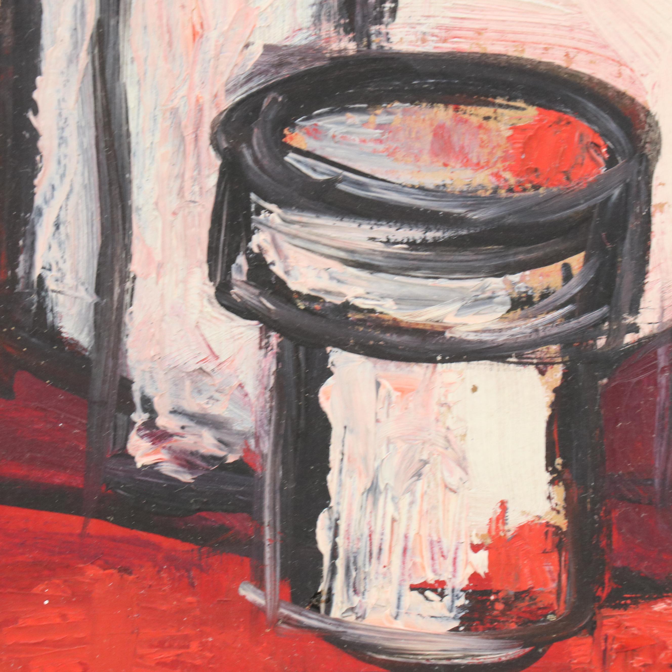 Marilyn Cramer Modern Still Life Oil Painting, Mid-Late 20th Century