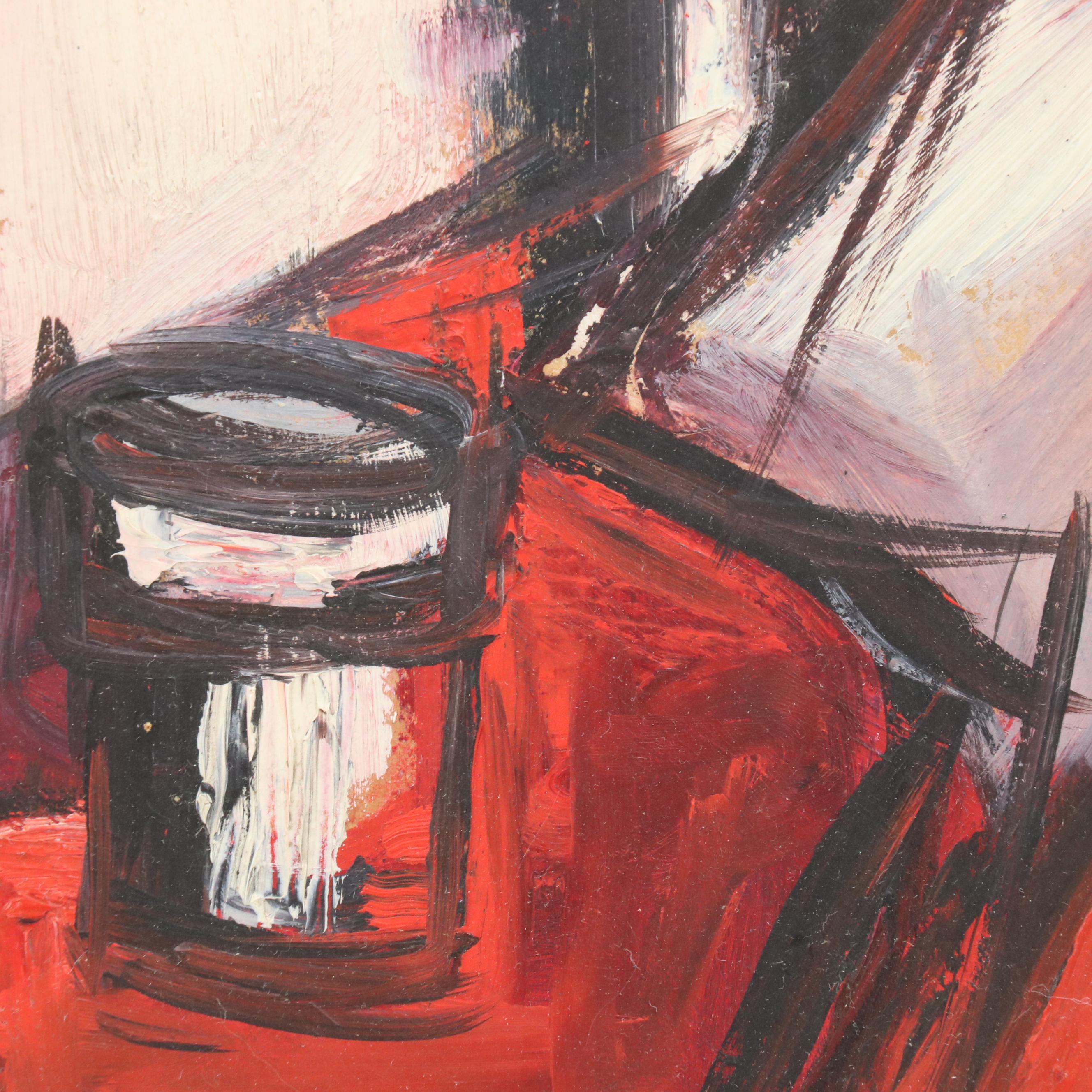 Marilyn Cramer Modern Still Life Oil Painting, Mid-Late 20th Century