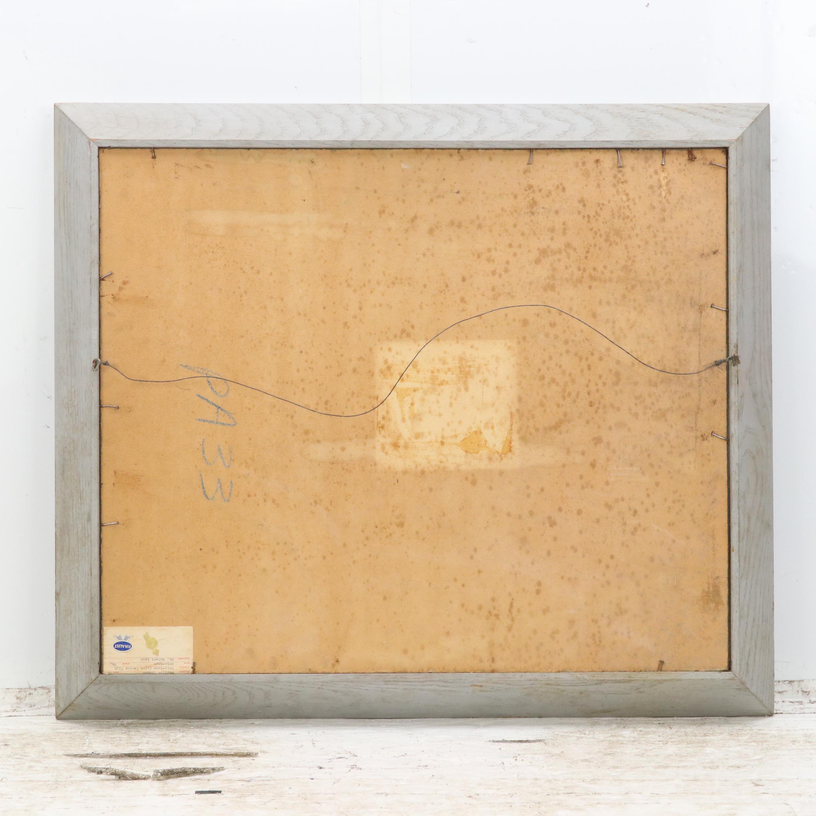 Marilyn Cramer Modern Still Life Oil Painting, Mid-Late 20th Century