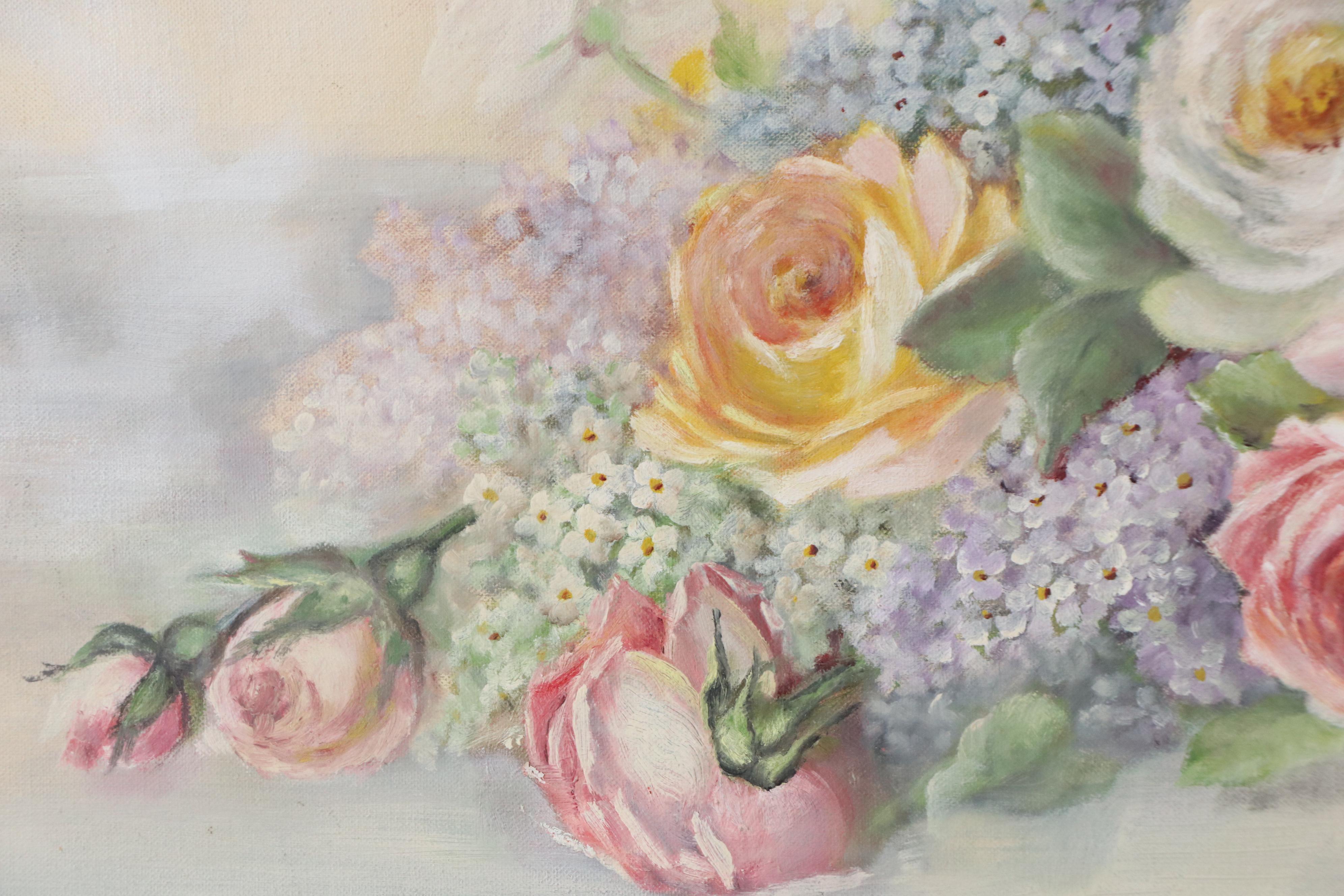 Ann Todd Herring Floral Still Life Oil Painting