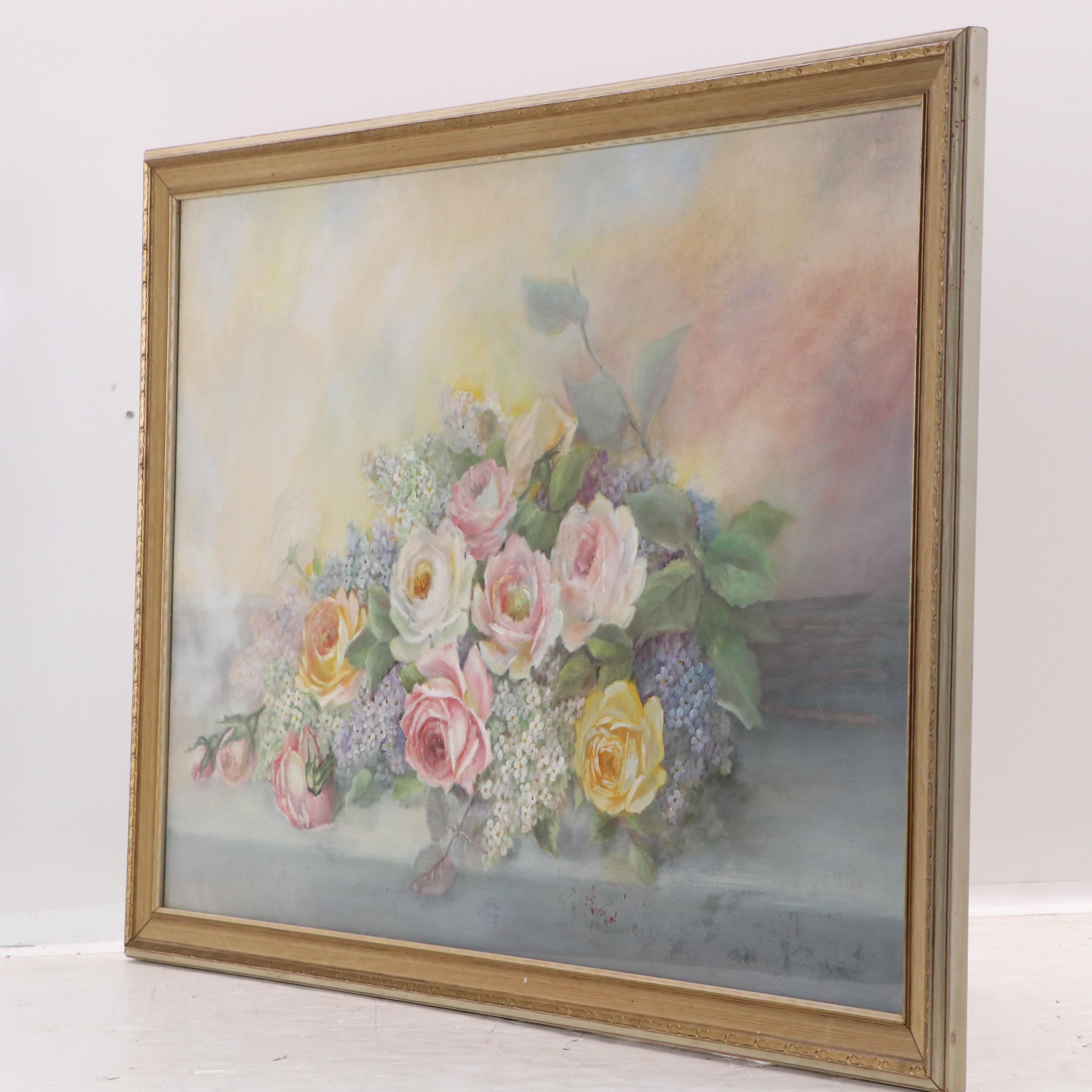 Ann Todd Herring Floral Still Life Oil Painting